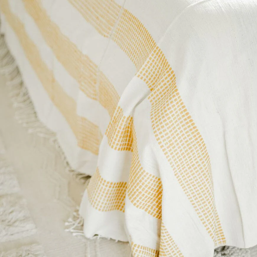 3 Panel Dotted Cotton Blanket by Creative Women - Image 5