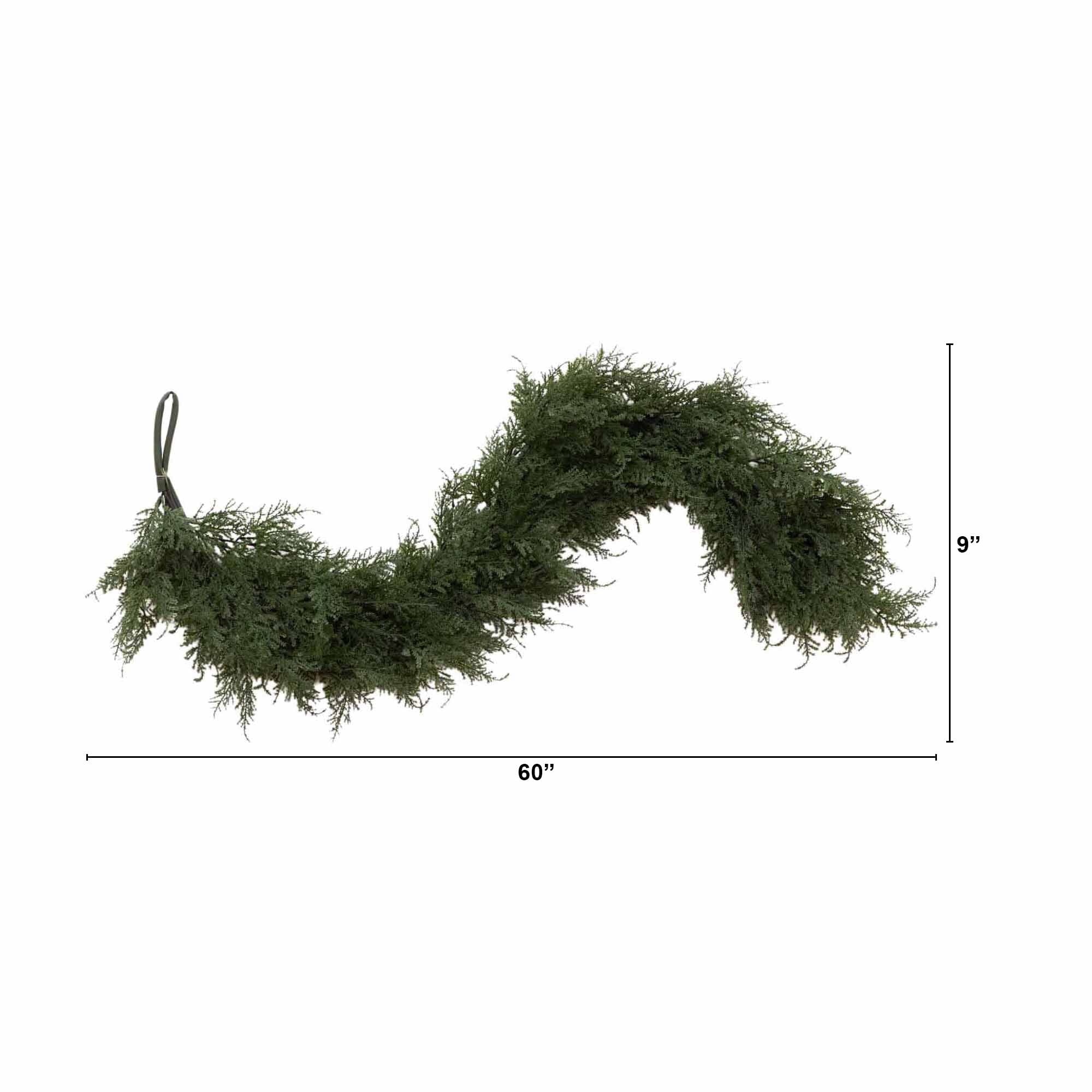 60” Artificial Cedar Garland by Nearly Natural - Image 3