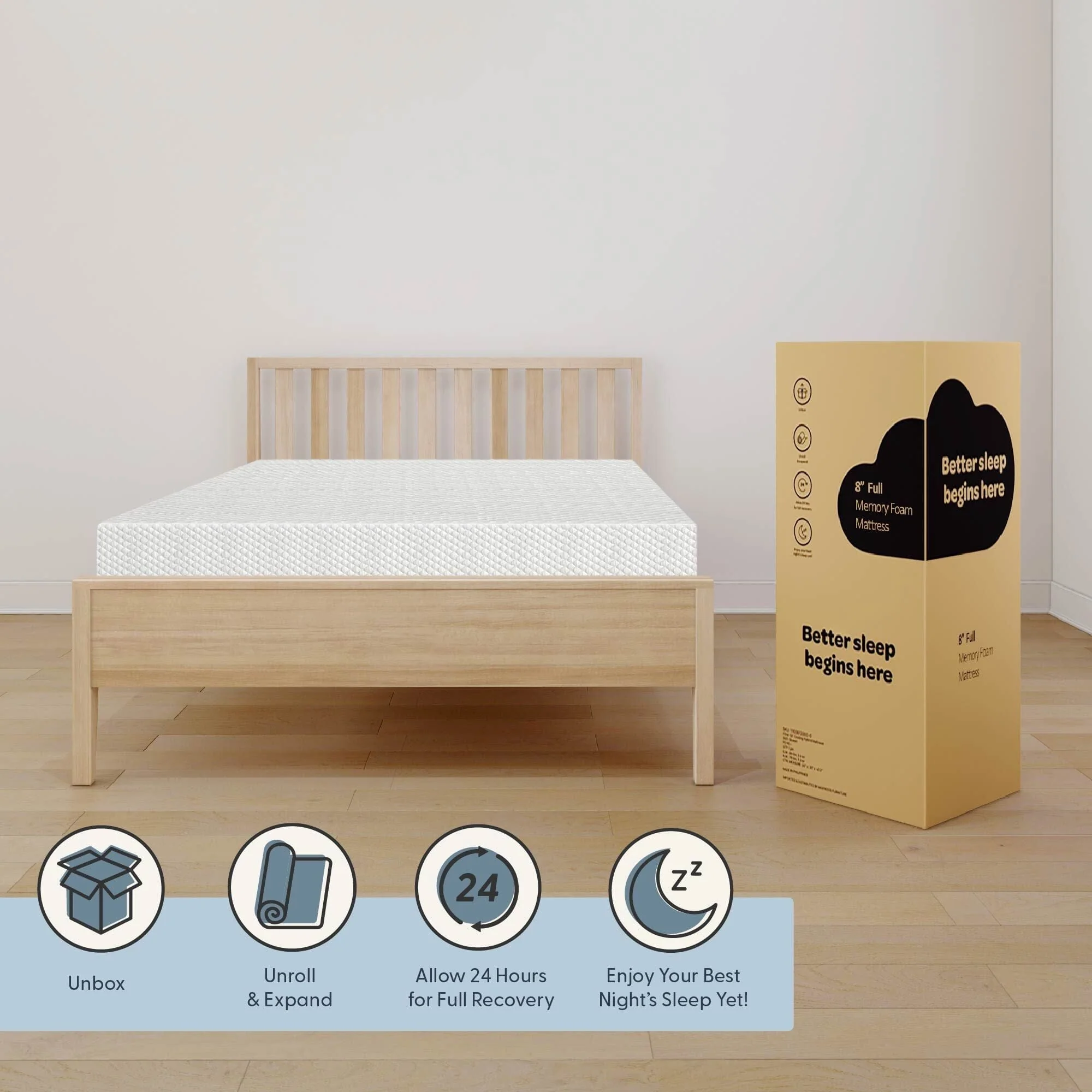 8 Inch Full Comfort Memory Foam Mattress - Image 10