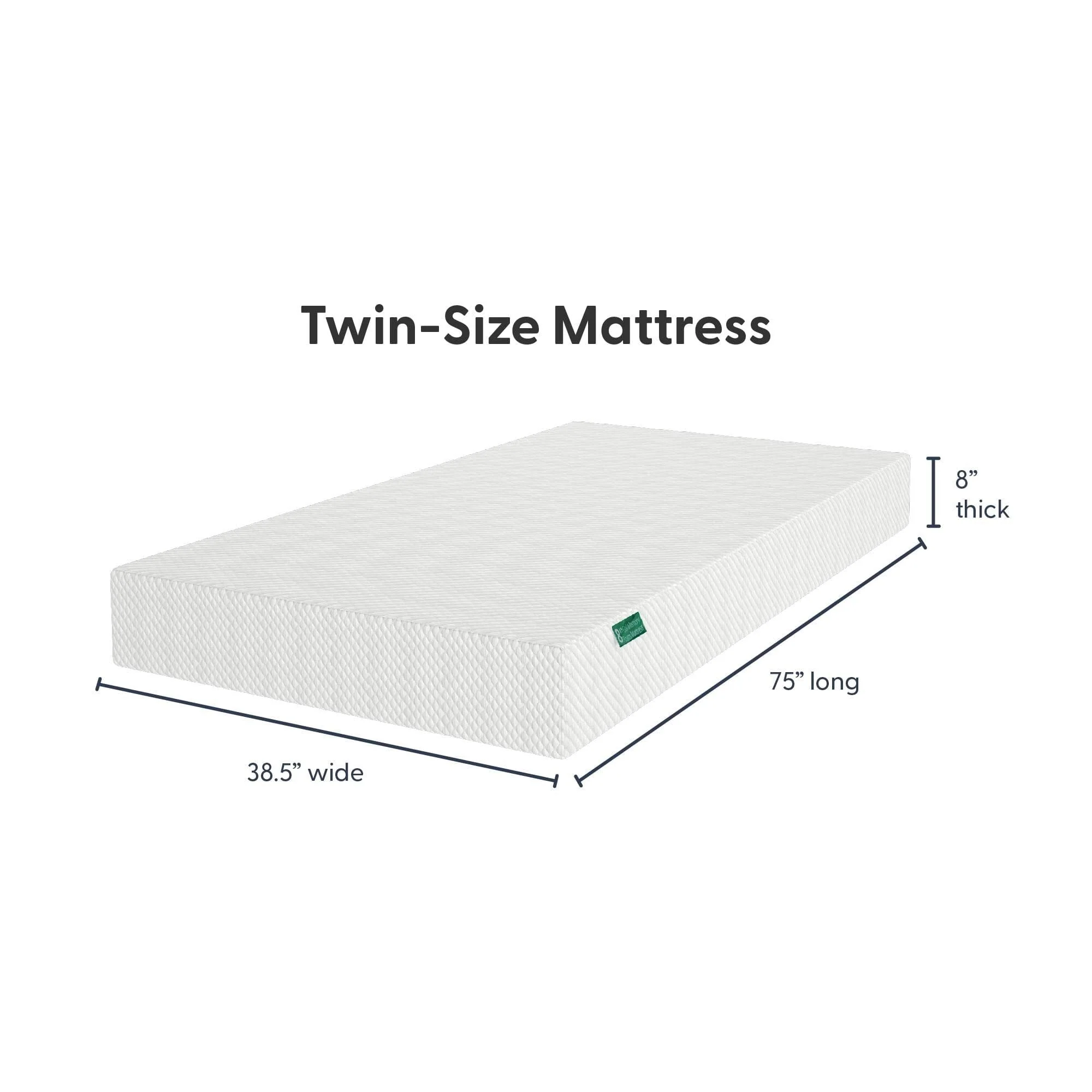 8 Inch Twin Comfort Memory Foam Mattress - Image 4