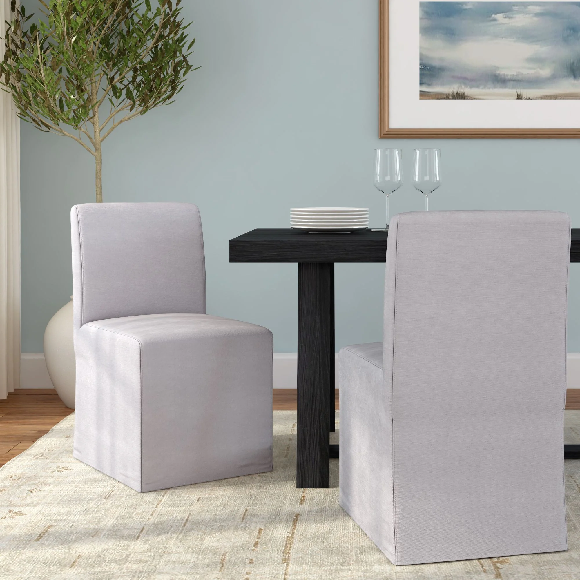 Chesnee Dining Chair - Long Slipcover - Image 22