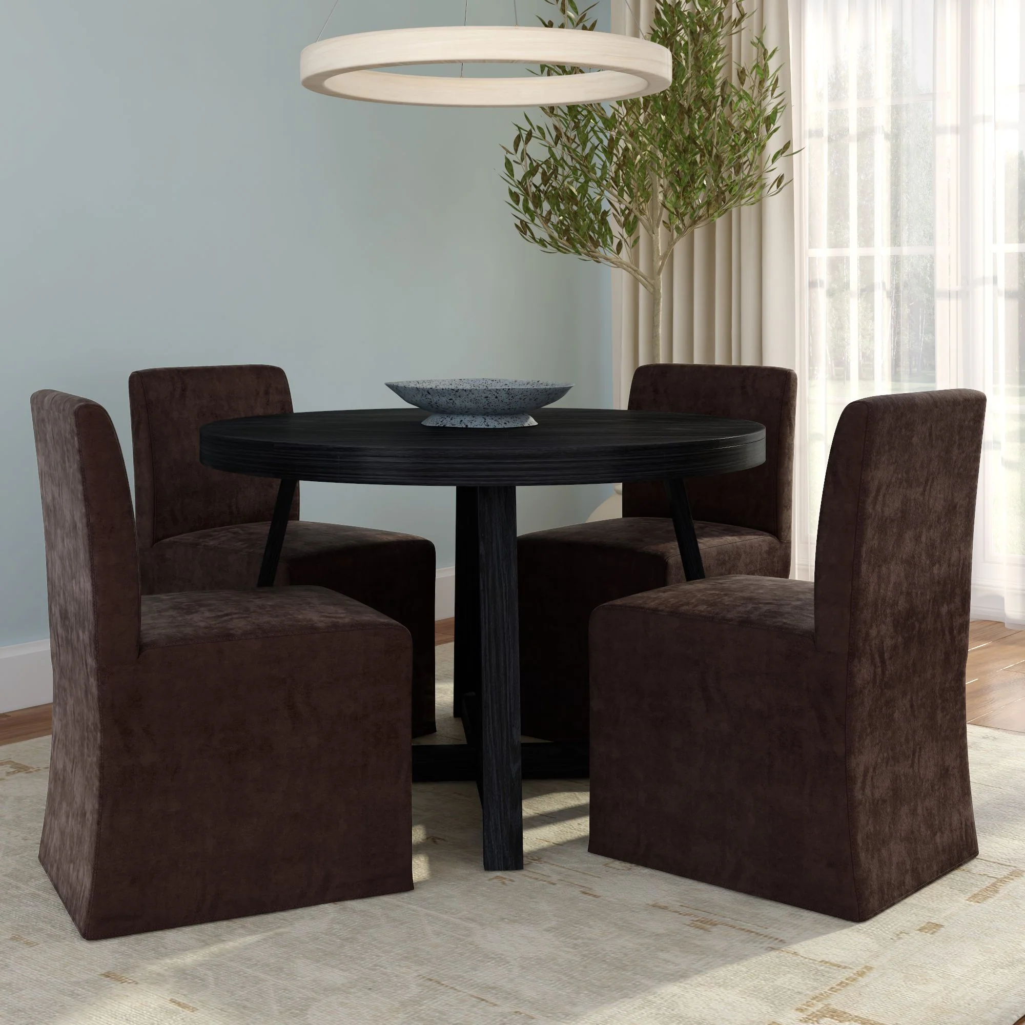 Chesnee Dining Chair - Long Slipcover - Image 80