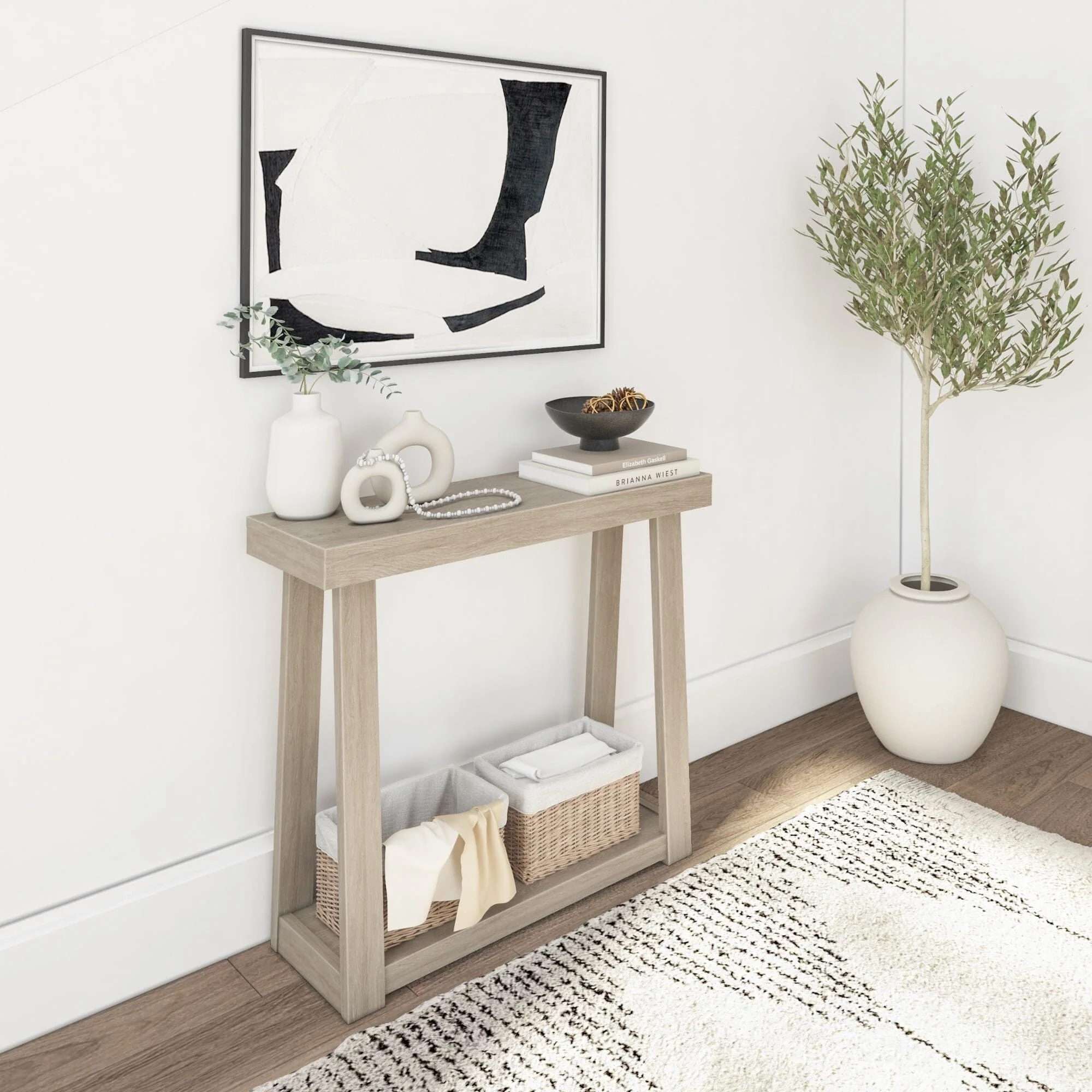 Classic Console Table with Shelf - 36” - Image 3