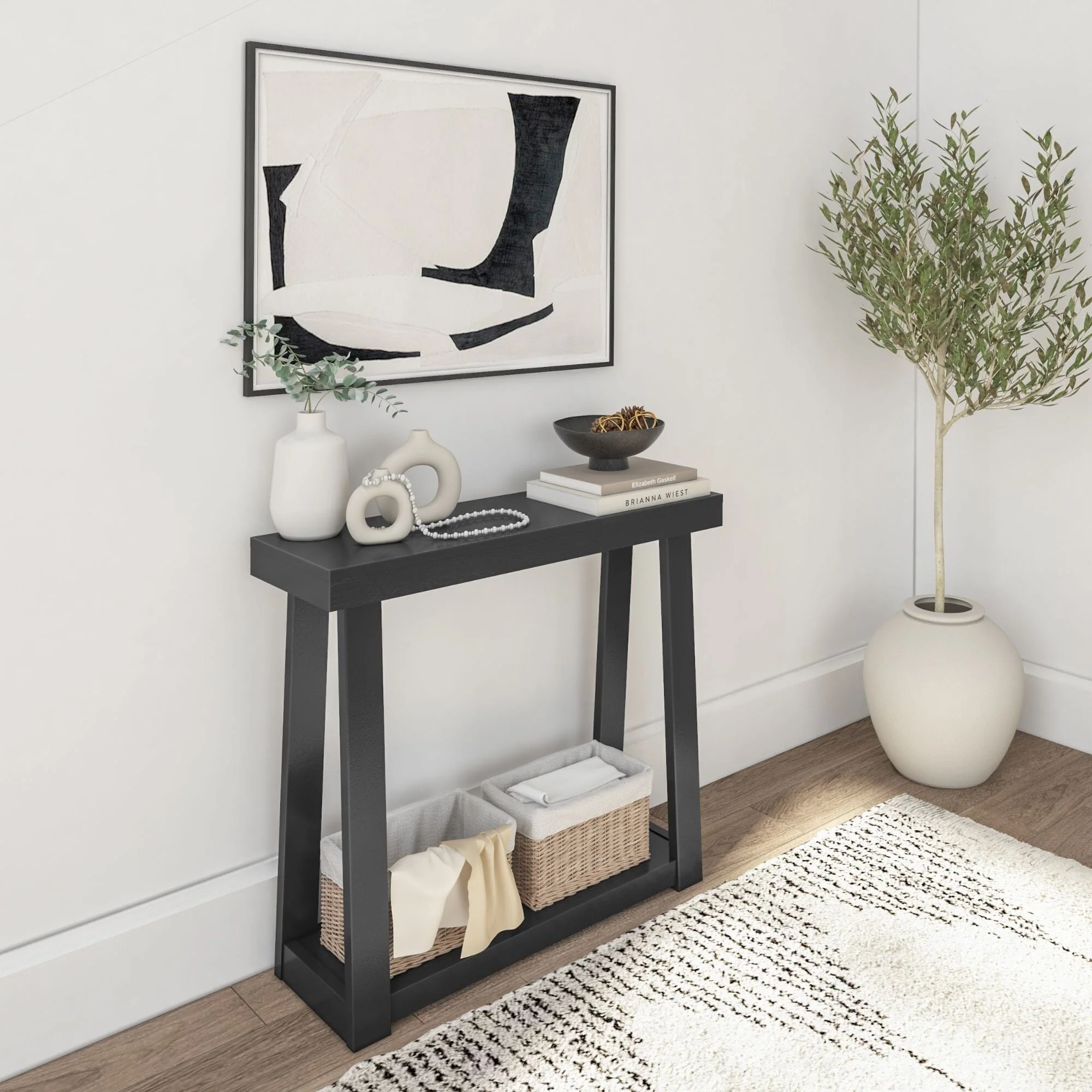 Classic Console Table with Shelf - 36” - Image 4