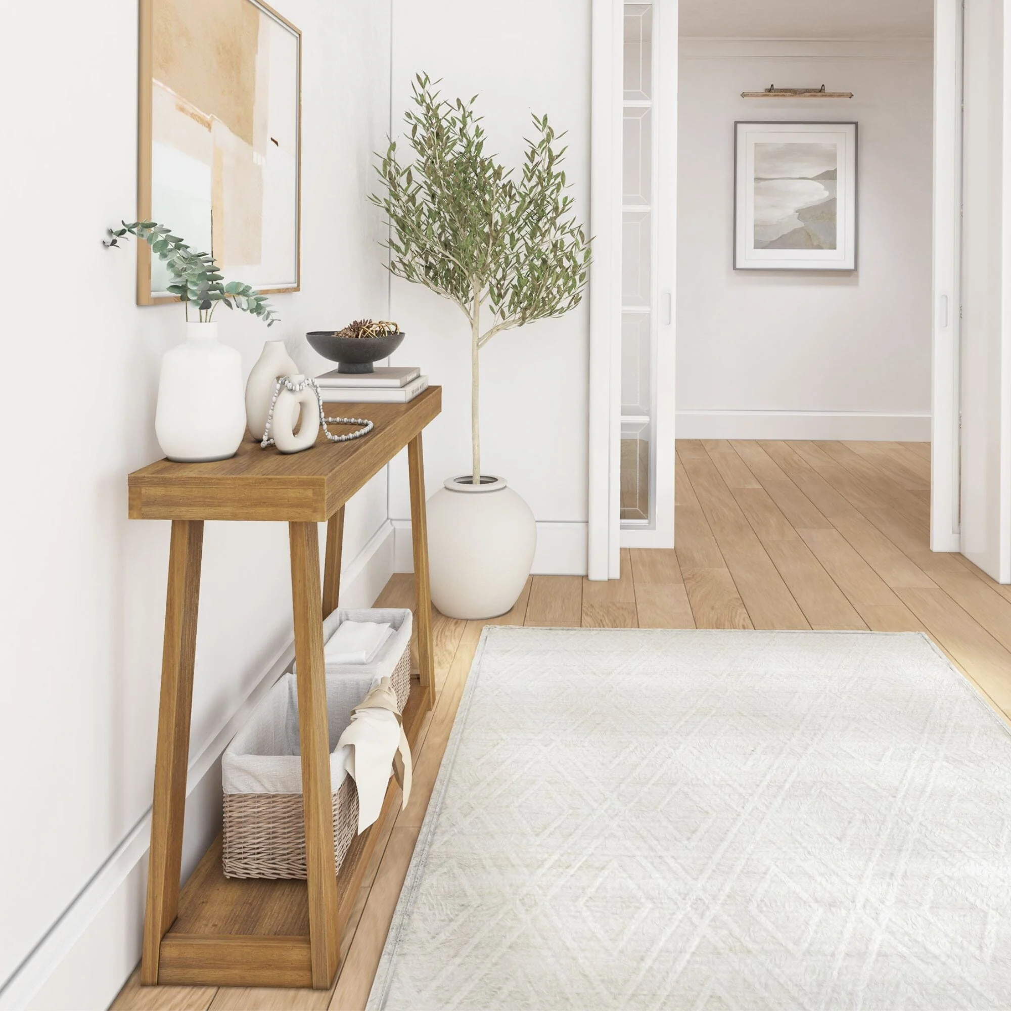 Classic Console Table with Shelf - 46” - Image 15
