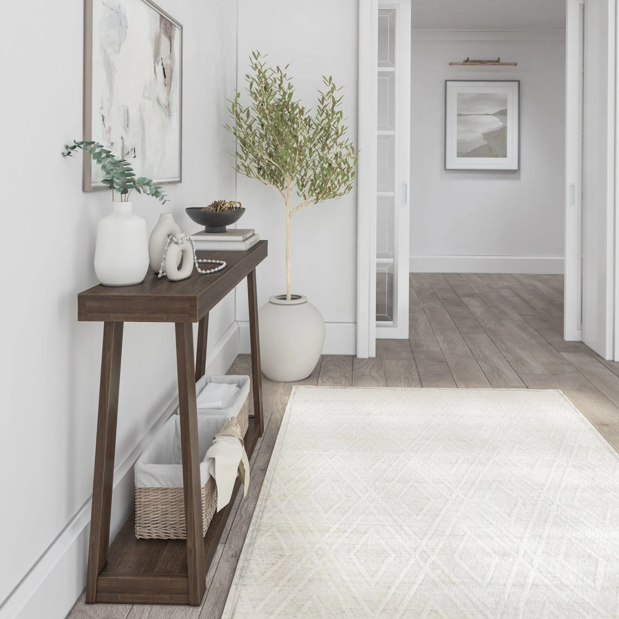 Classic Console Table with Shelf - 46” - Image 16