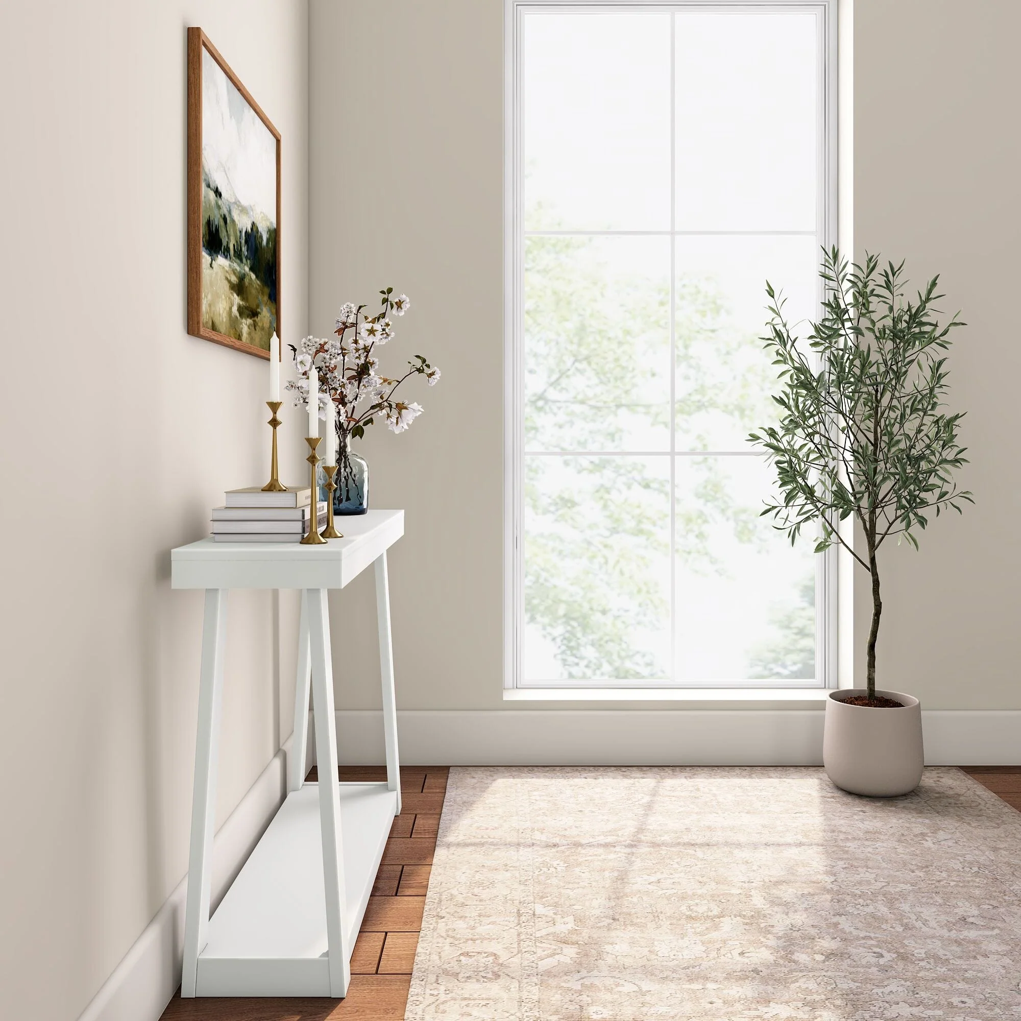 Classic Console Table with Shelf - 46” - Image 21