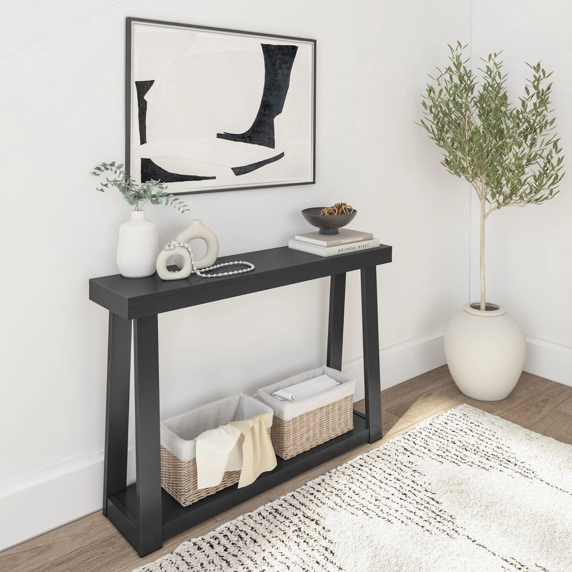 Classic Console Table with Shelf - 46” - Image 4