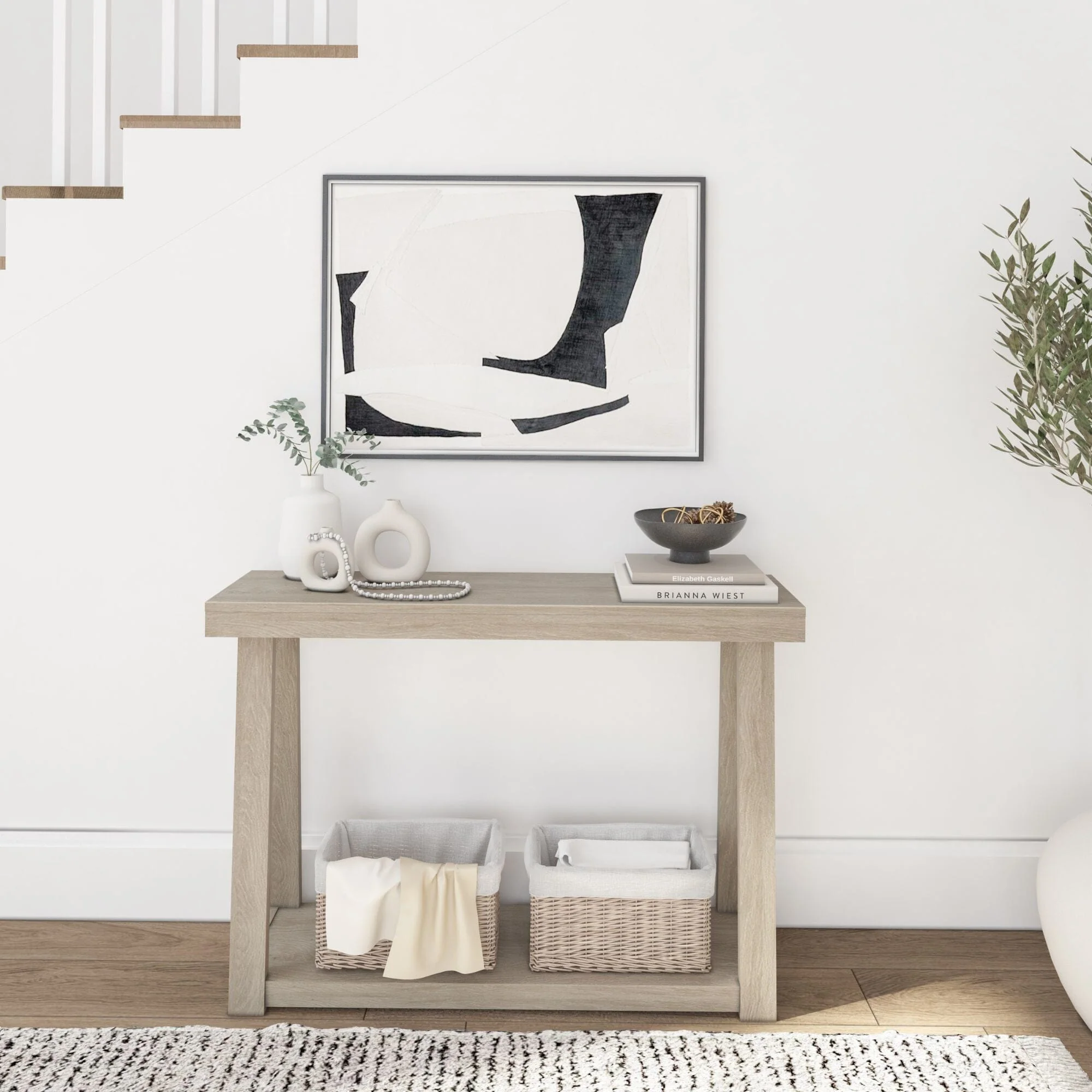 Classic Console Table with Shelf - 46” - Image 8
