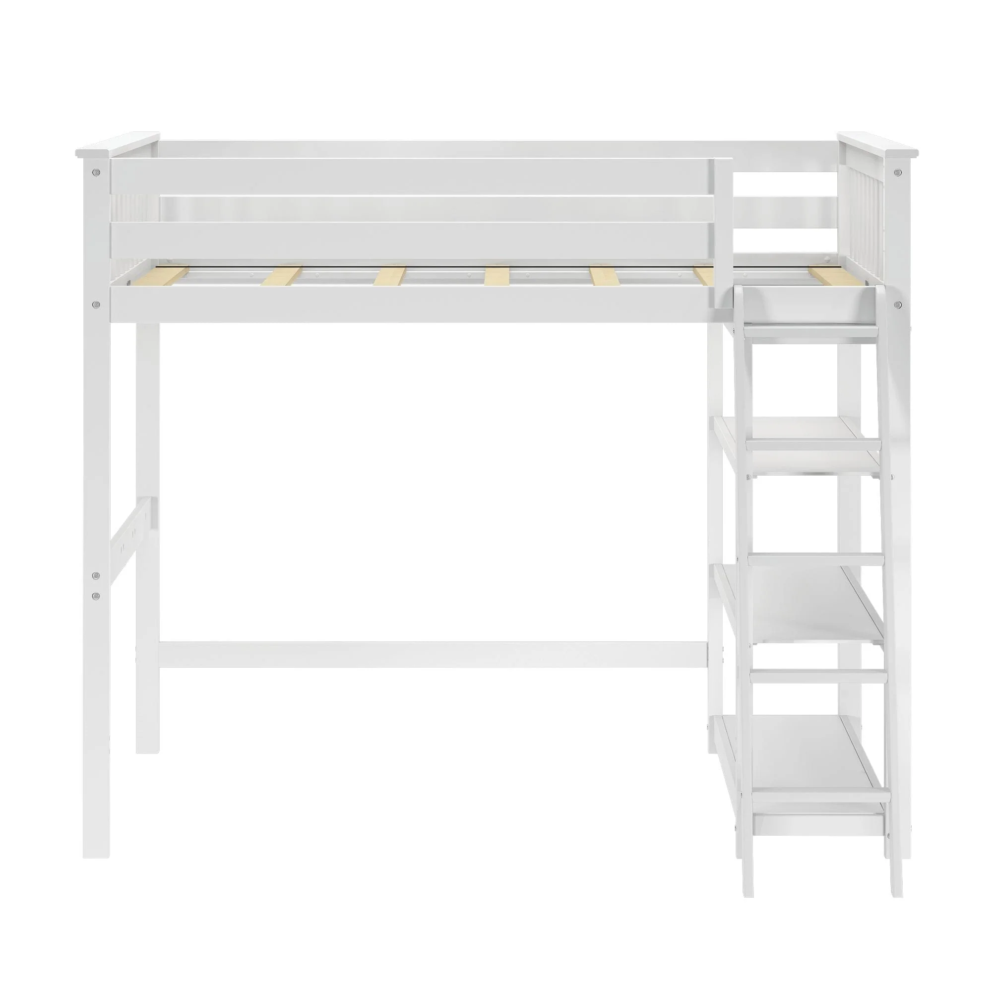 Classic Loft Bed With Bookcase - Full - Image 4