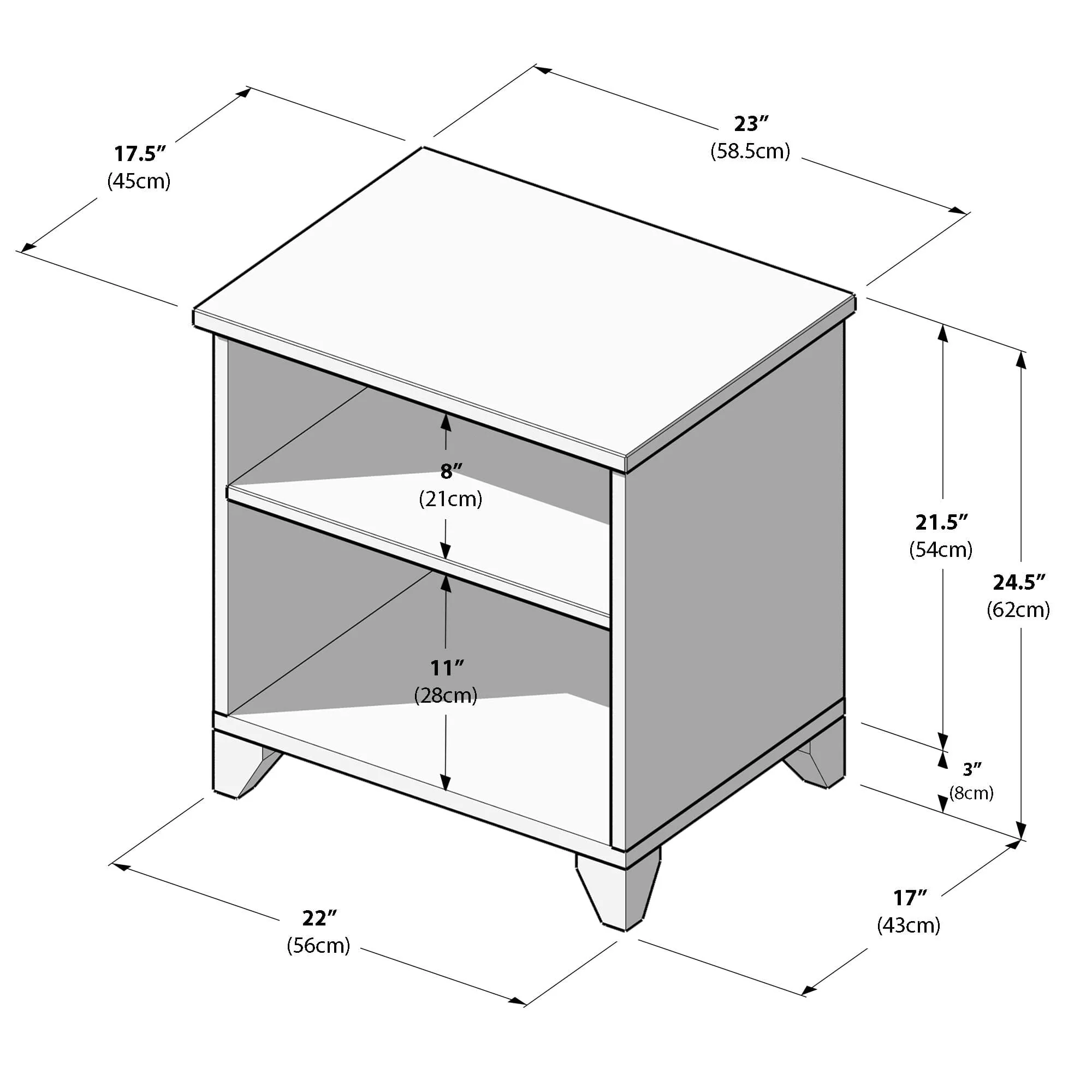 Classic Open Nightstand - Image 27