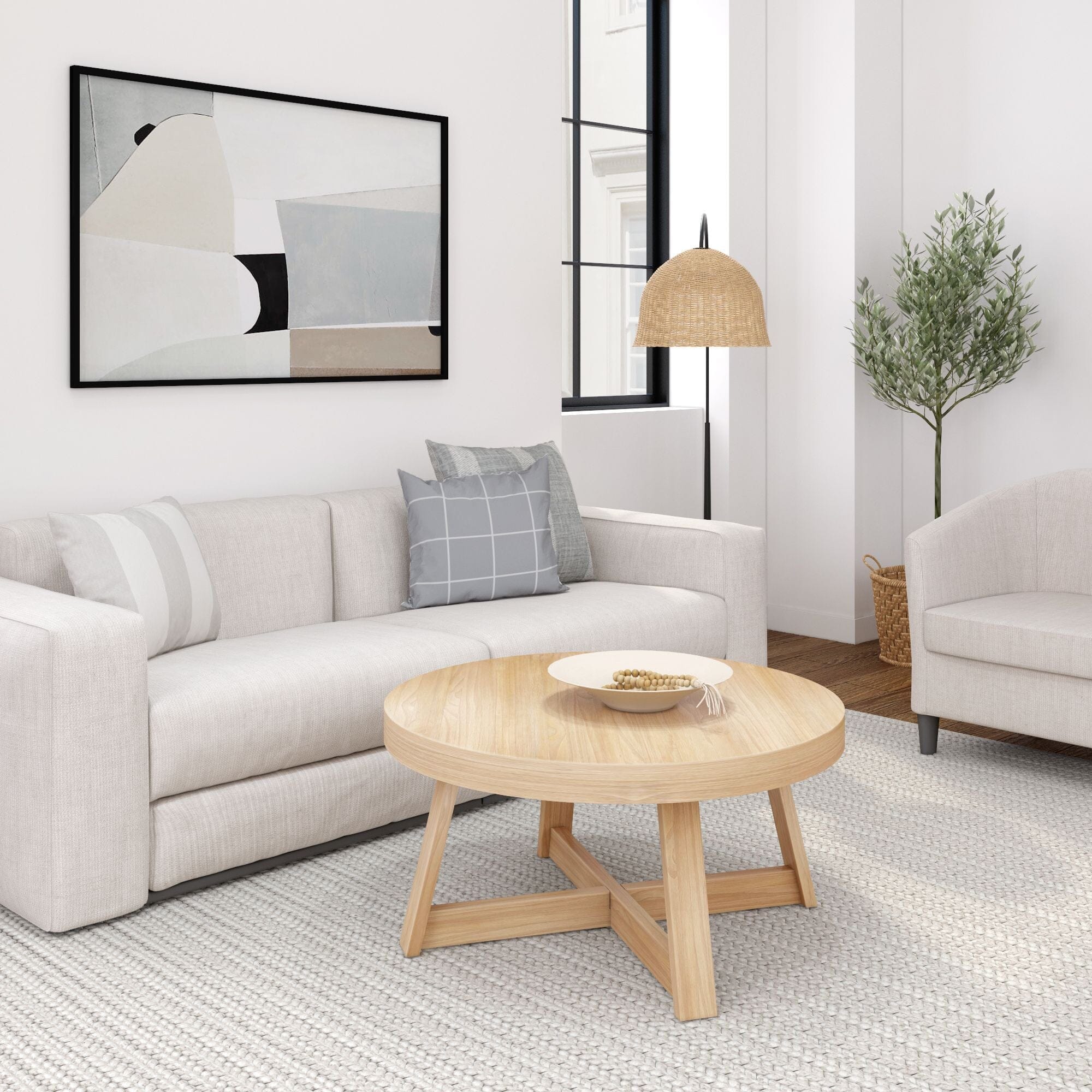 Classic Round Coffee Table - 36" - Image 17