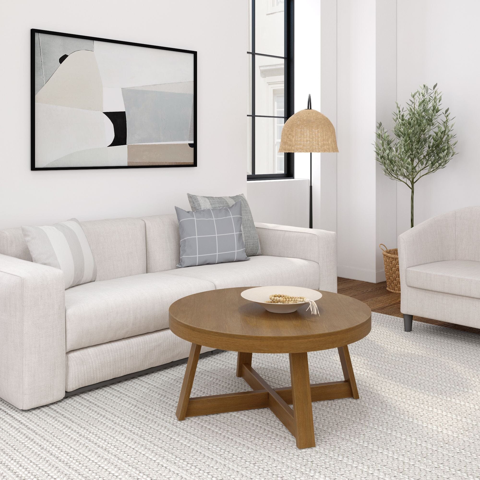 Classic Round Coffee Table - 36" - Image 18