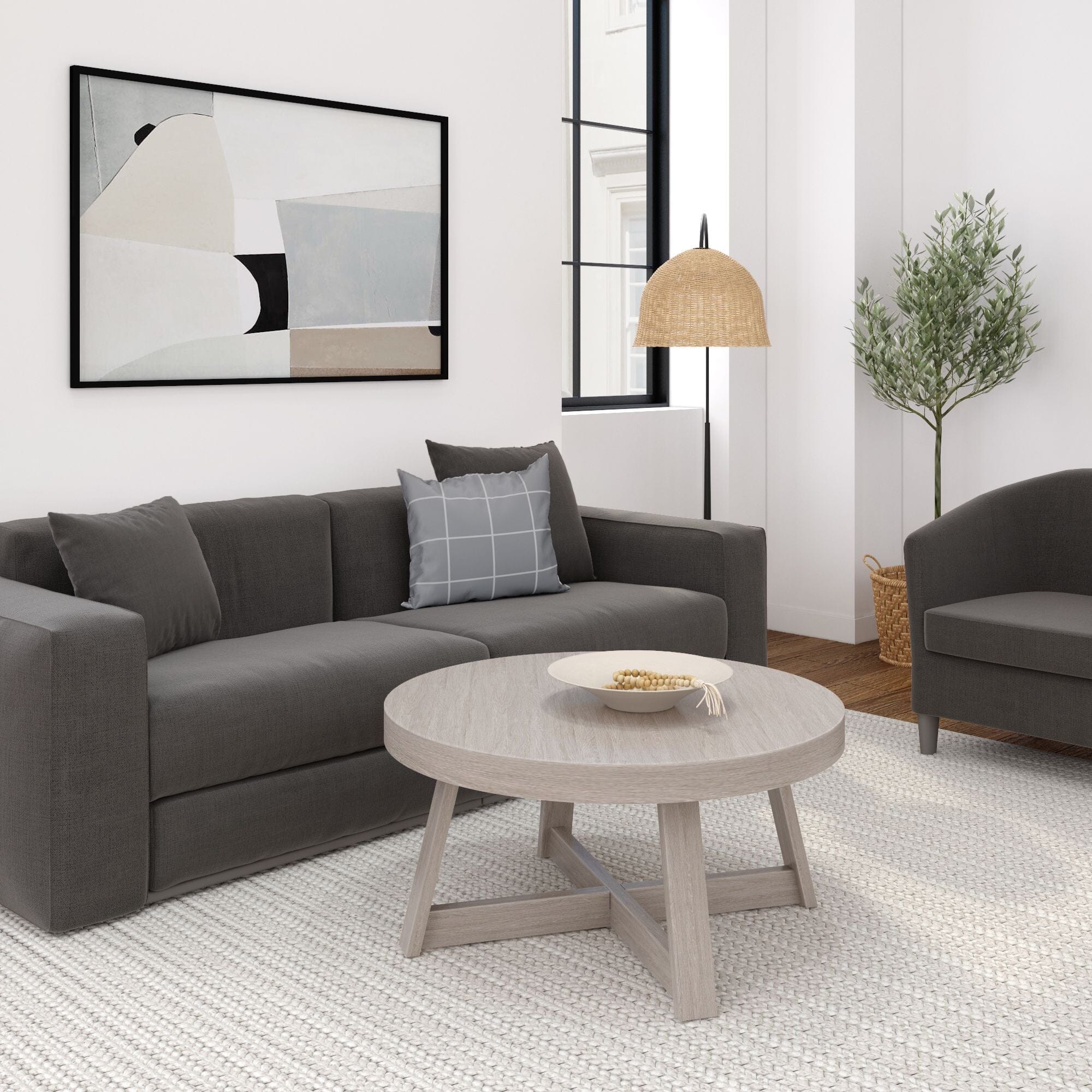 Classic Round Coffee Table - 36" - Image 19