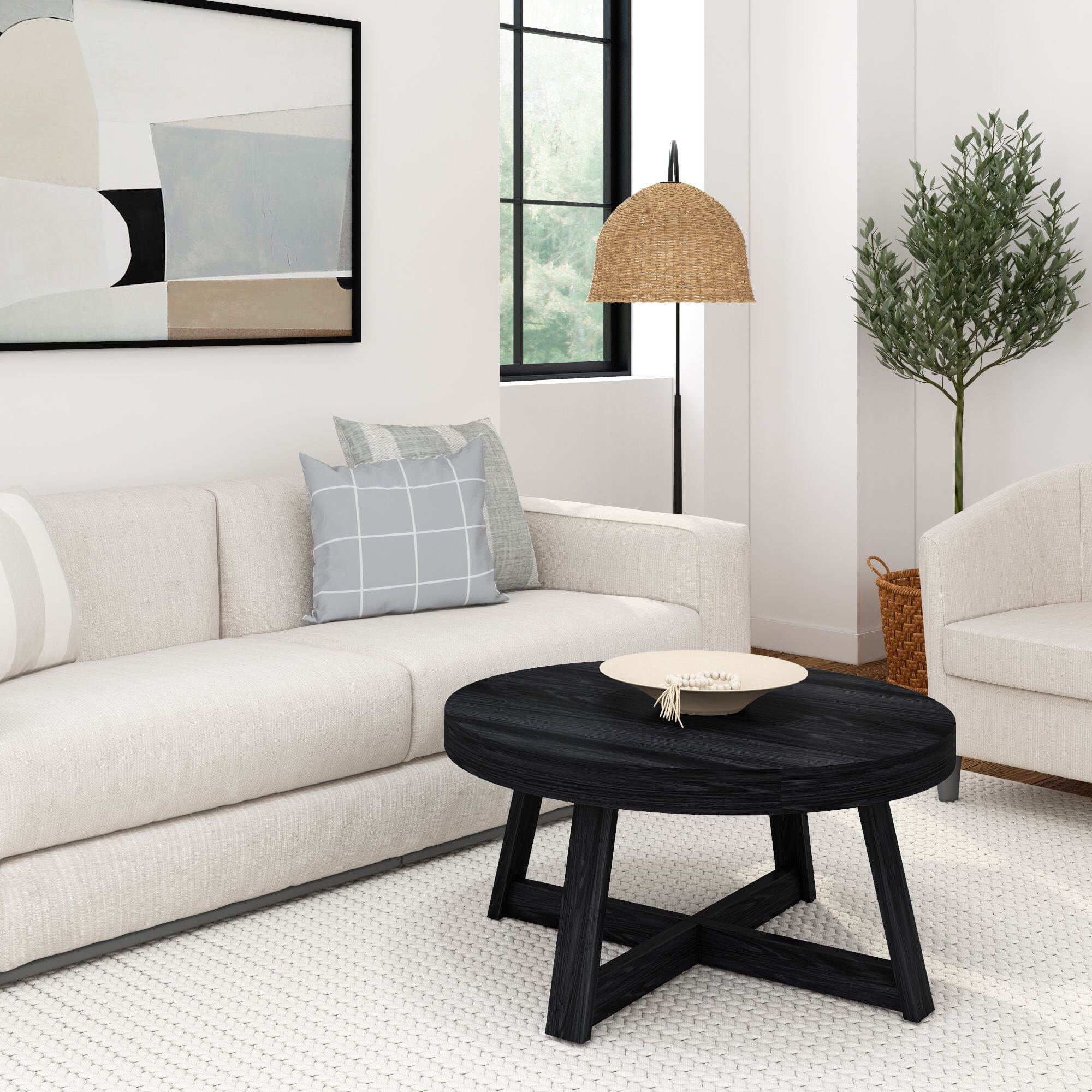 Classic Round Coffee Table - 36" - Image 20