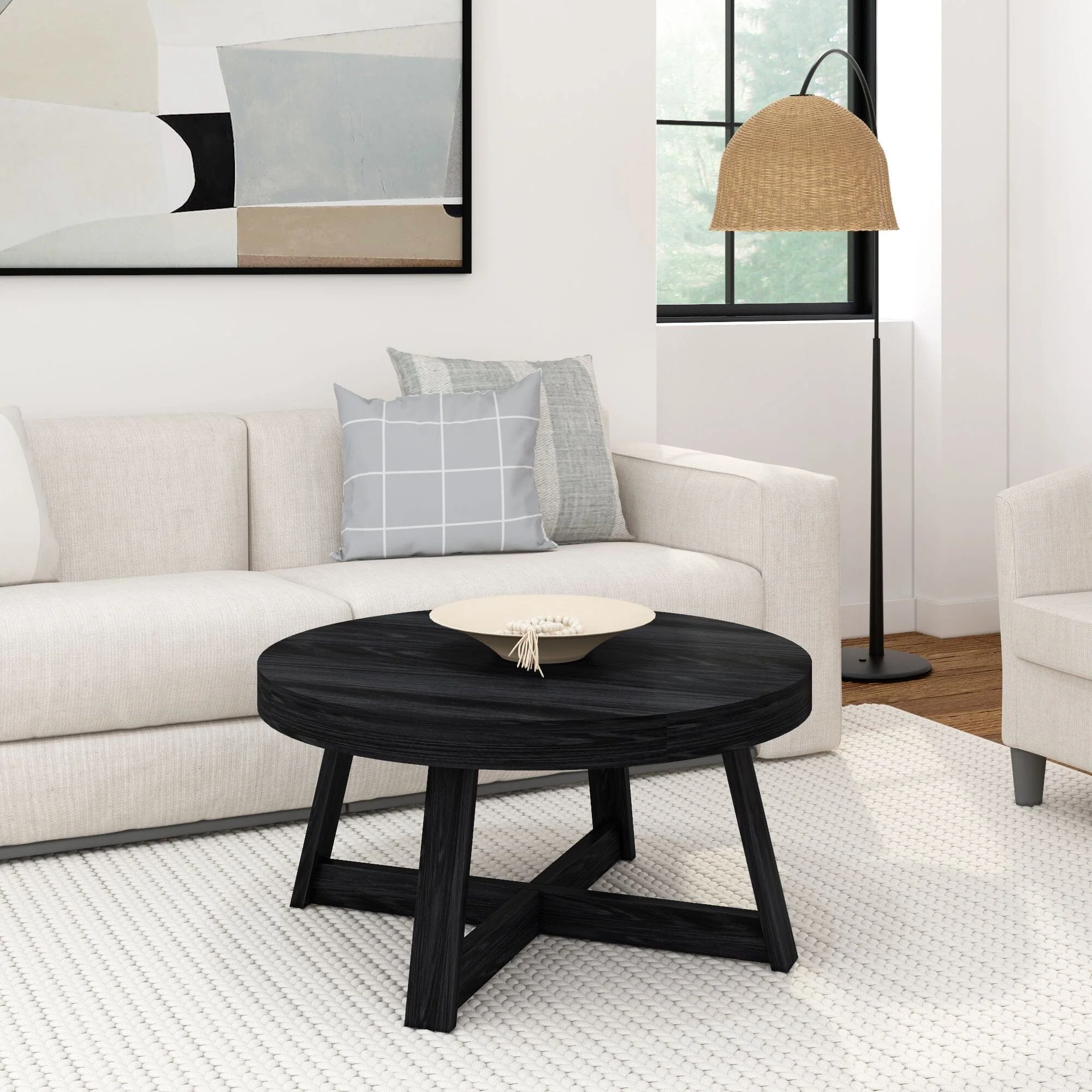 Classic Round Coffee Table - 36" - Image 6