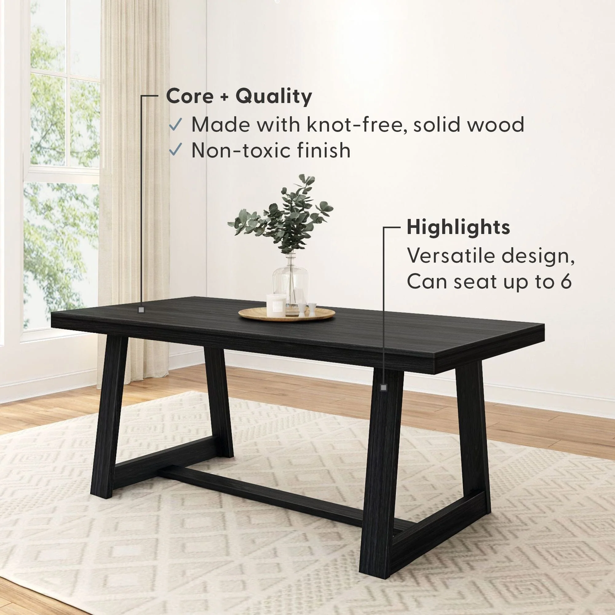 Classic Dining Table - 72" - Image 11