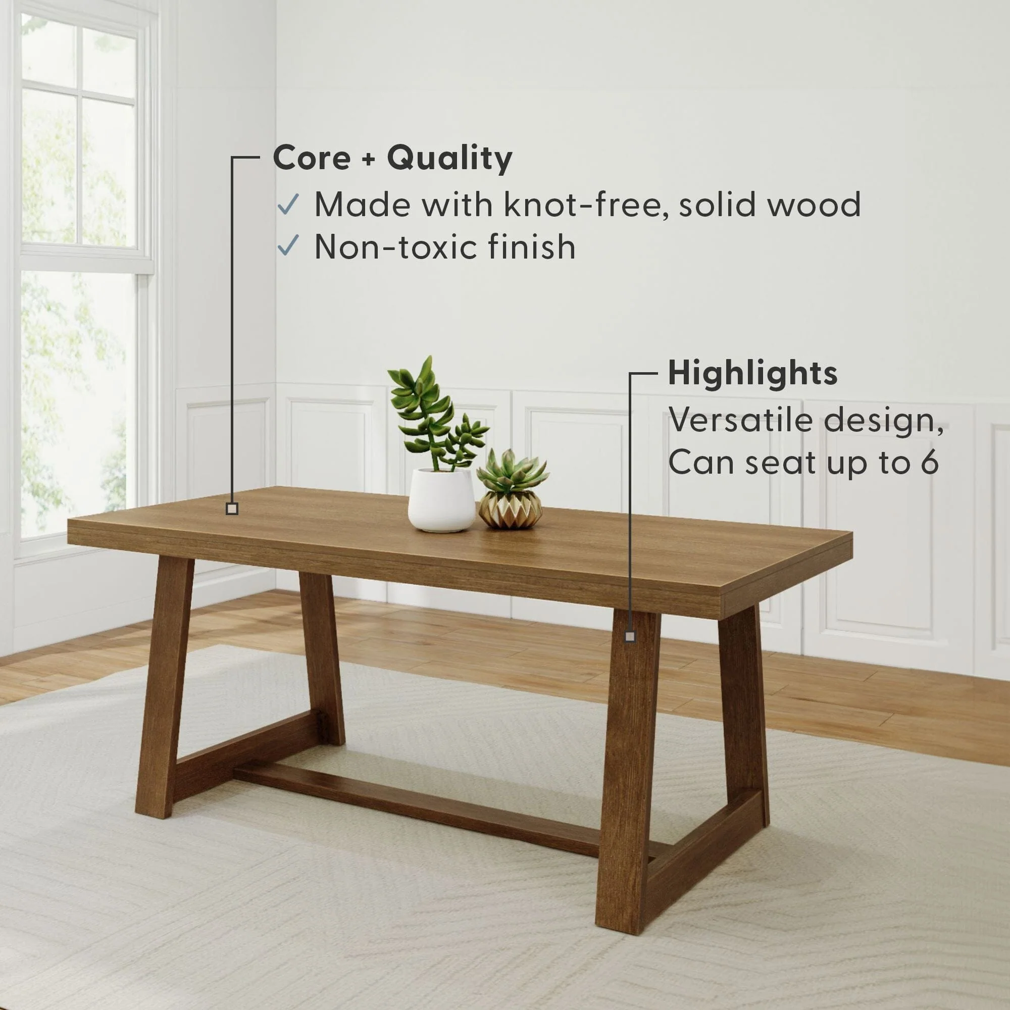 Classic Dining Table - 72" - Image 12