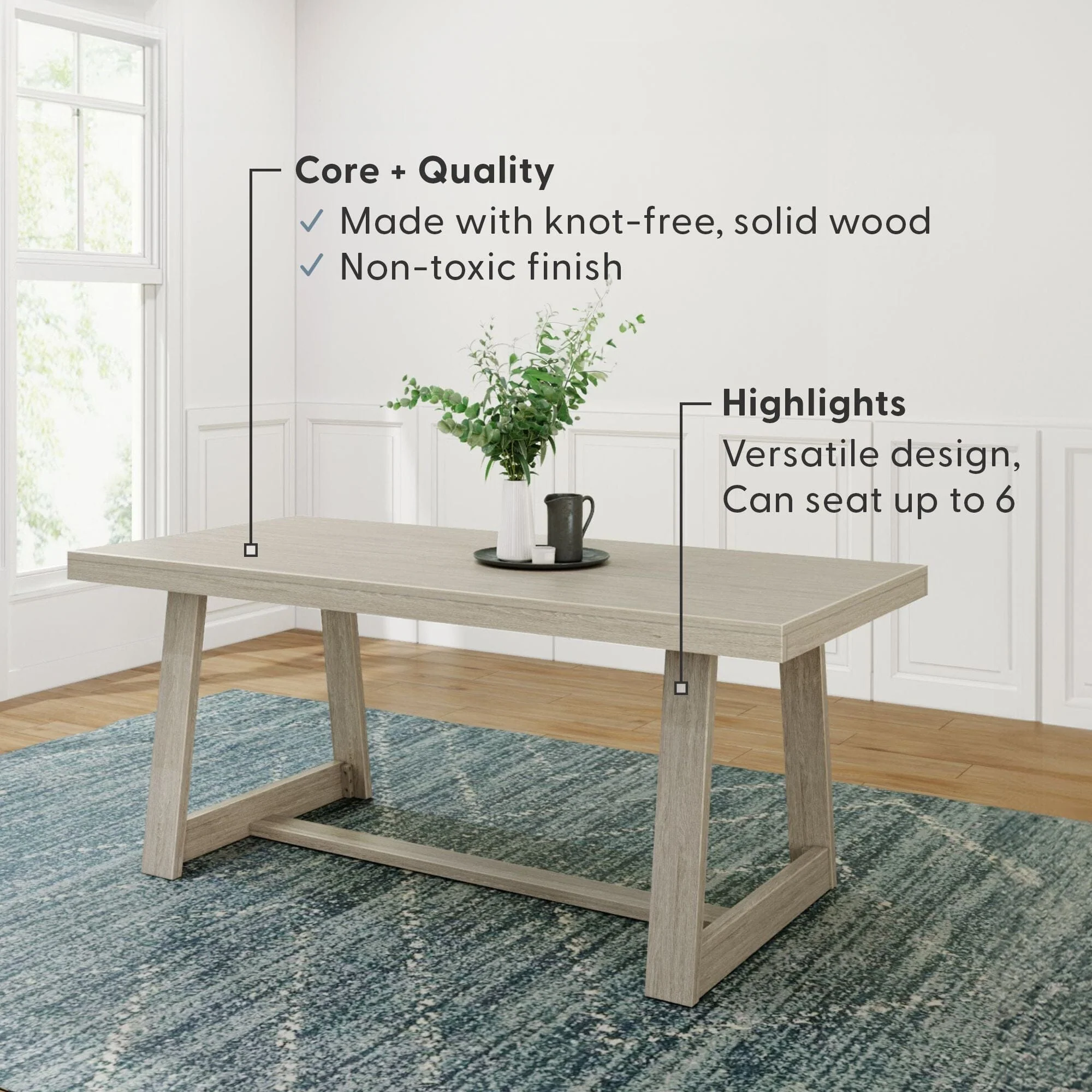 Classic Dining Table - 72" - Image 14