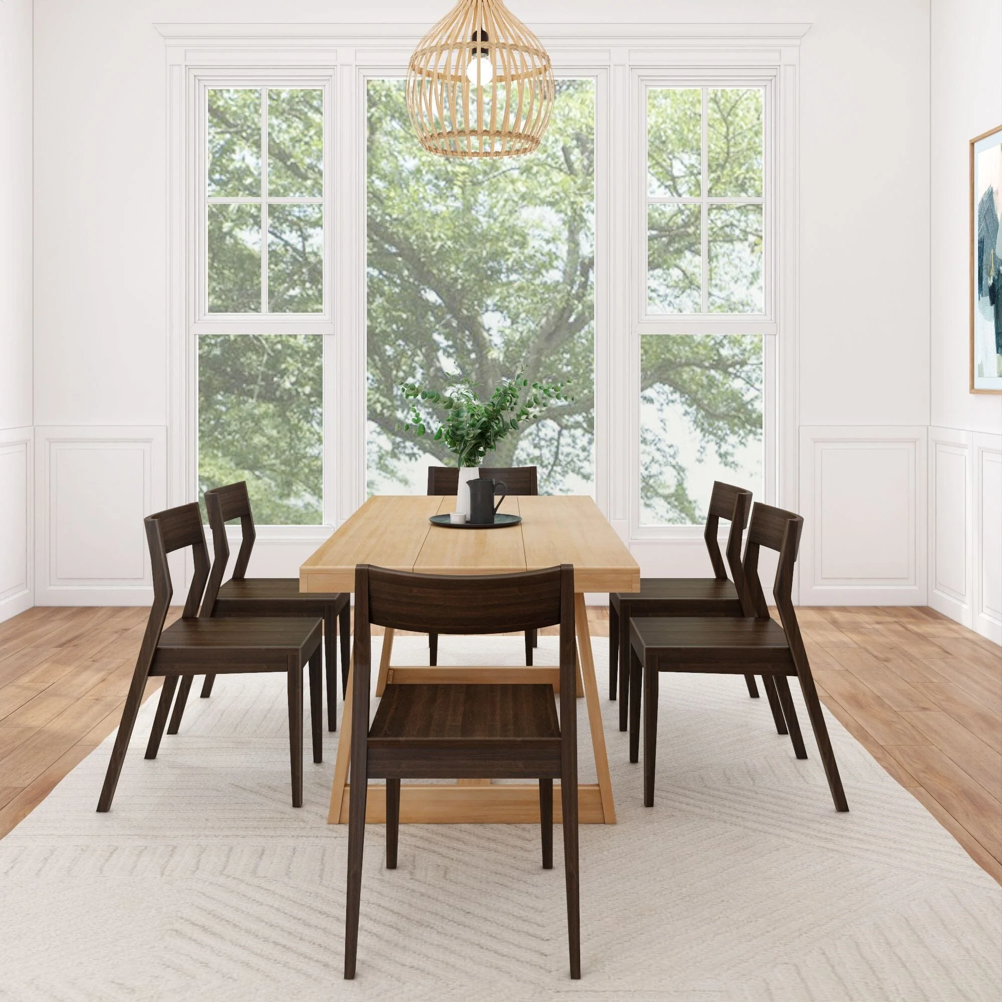 Classic Dining Set with Walnut Chairs - 72" - Image 11