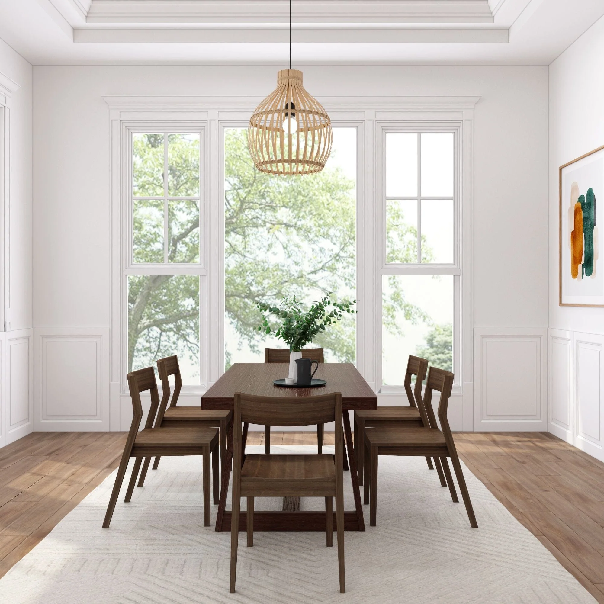 Classic Dining Set with Walnut Chairs - 72" - Image 14
