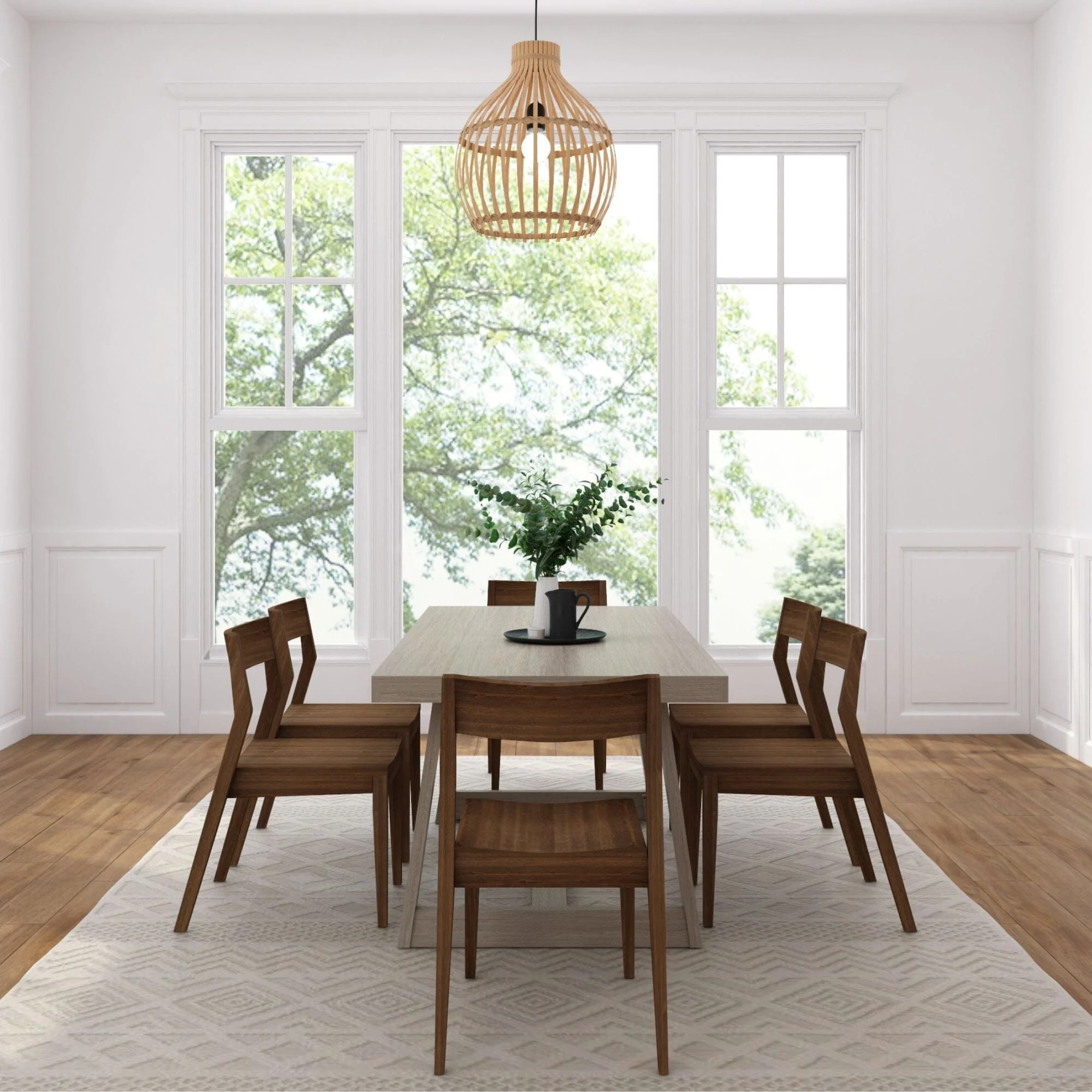 Classic Dining Set with Walnut Chairs - 72" - Image 15