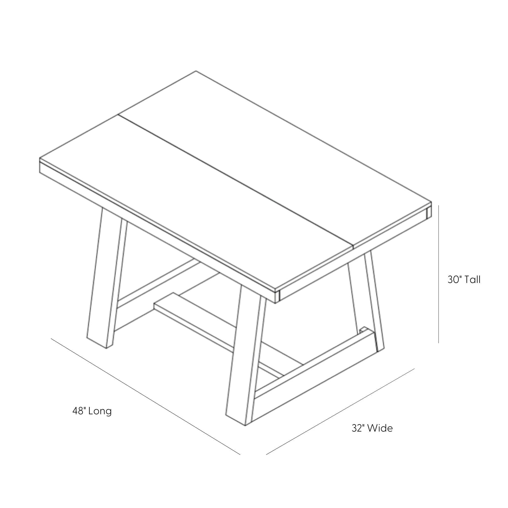 Classic Kitchen Table - 48" - Image 31