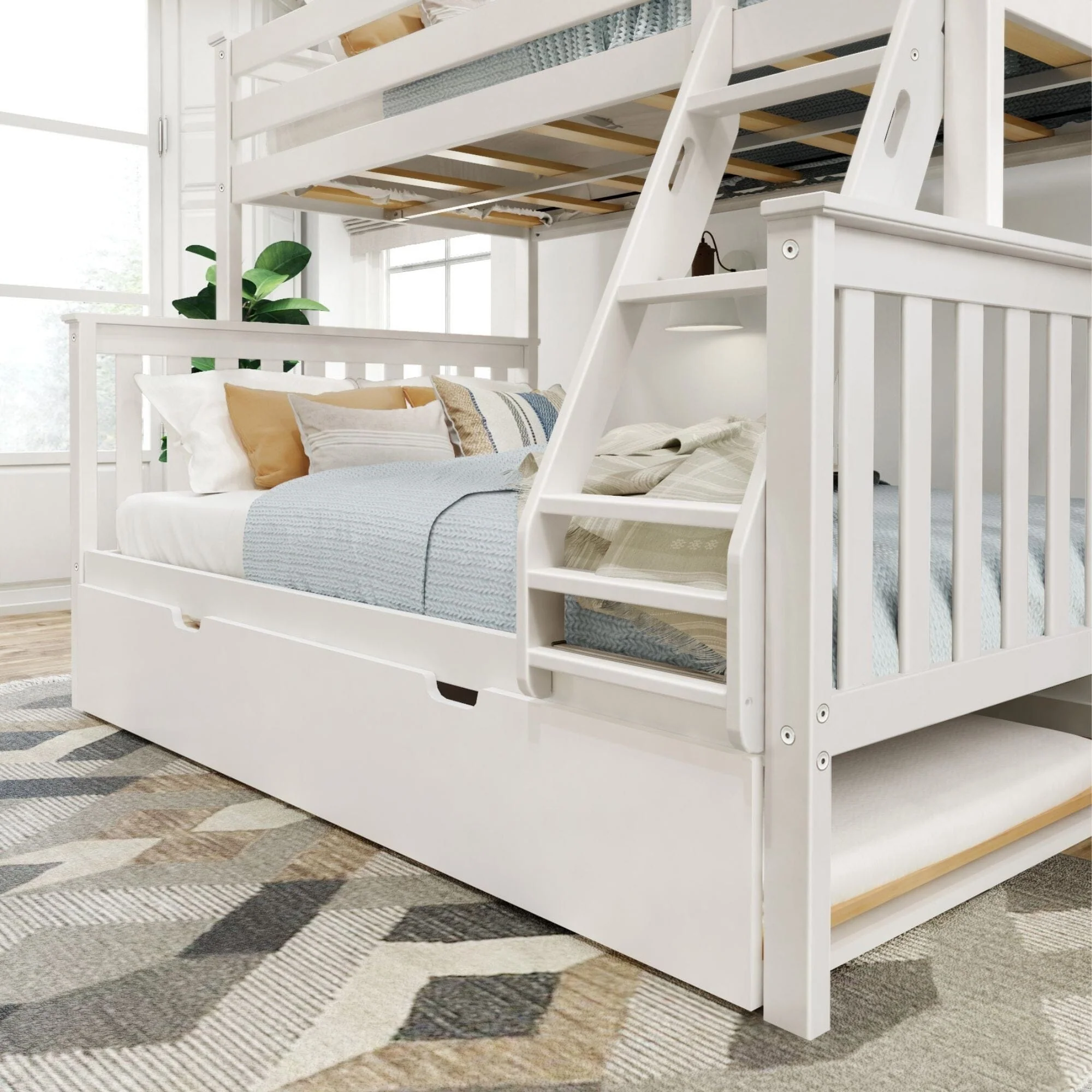 Classic Twin over Full Bunk Bed + Trundle - Image 17