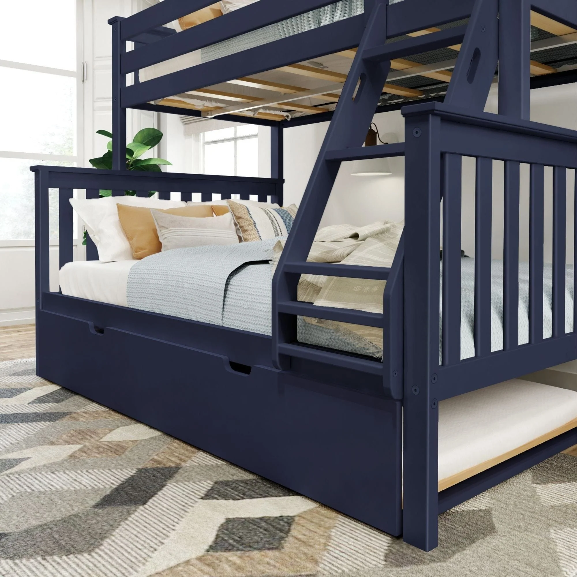 Classic Twin over Full Bunk Bed + Trundle - Image 18