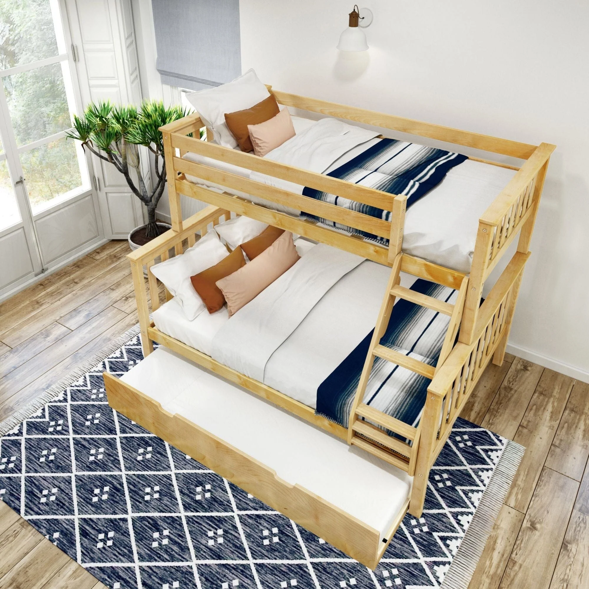 Classic Twin over Full Bunk Bed + Trundle - Image 26