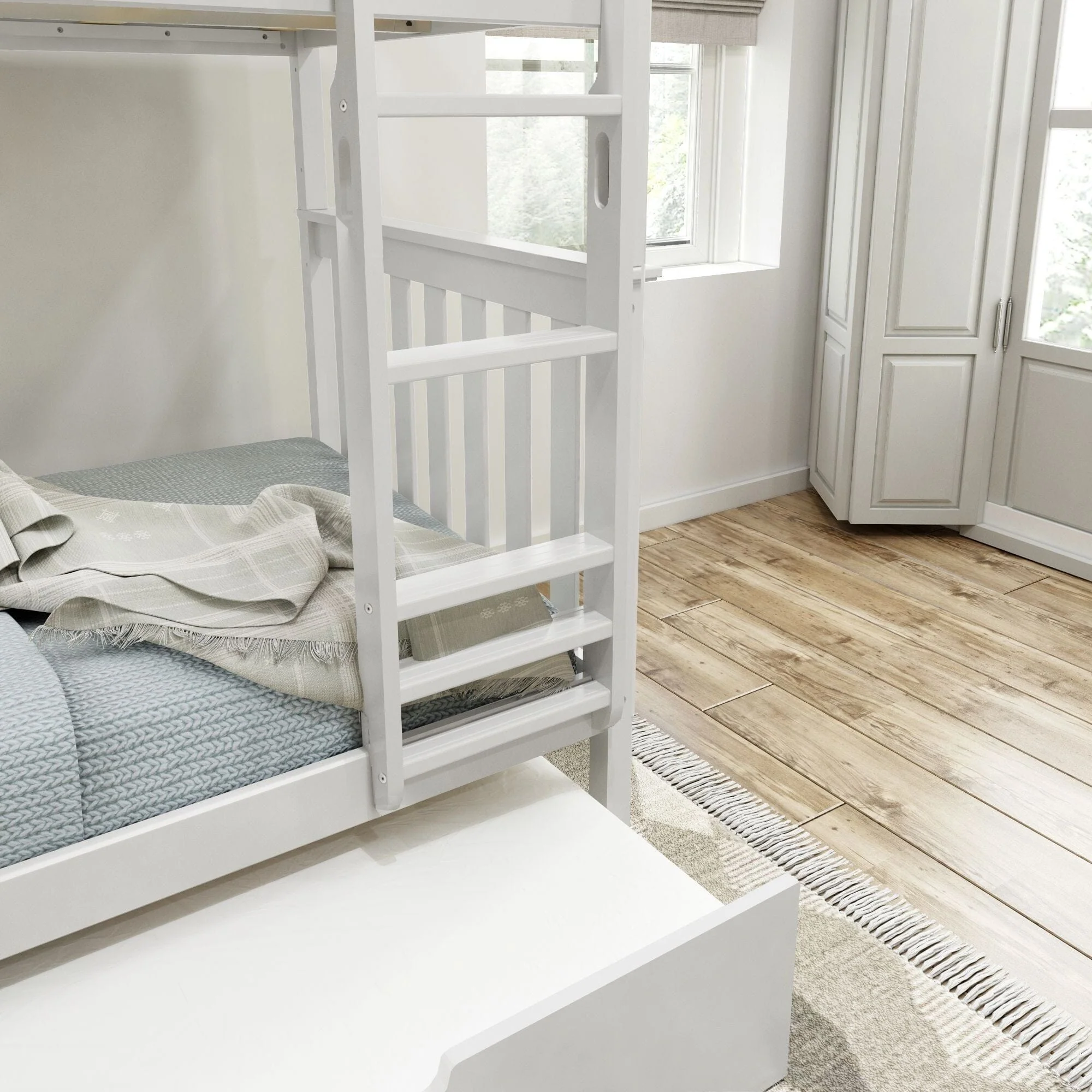 Classic Twin over Twin Bunk Bed + Trundle - Image 16