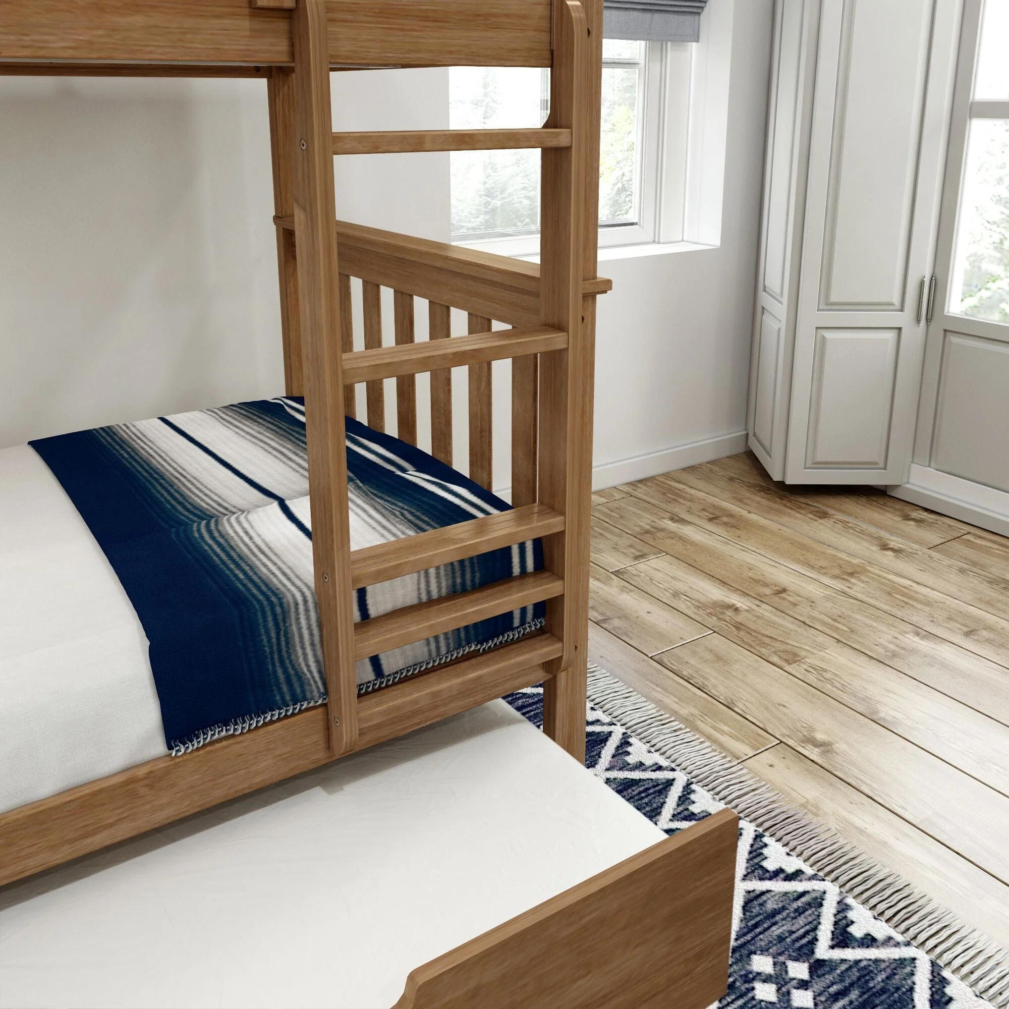 Classic Twin over Twin Bunk Bed + Trundle - Image 19