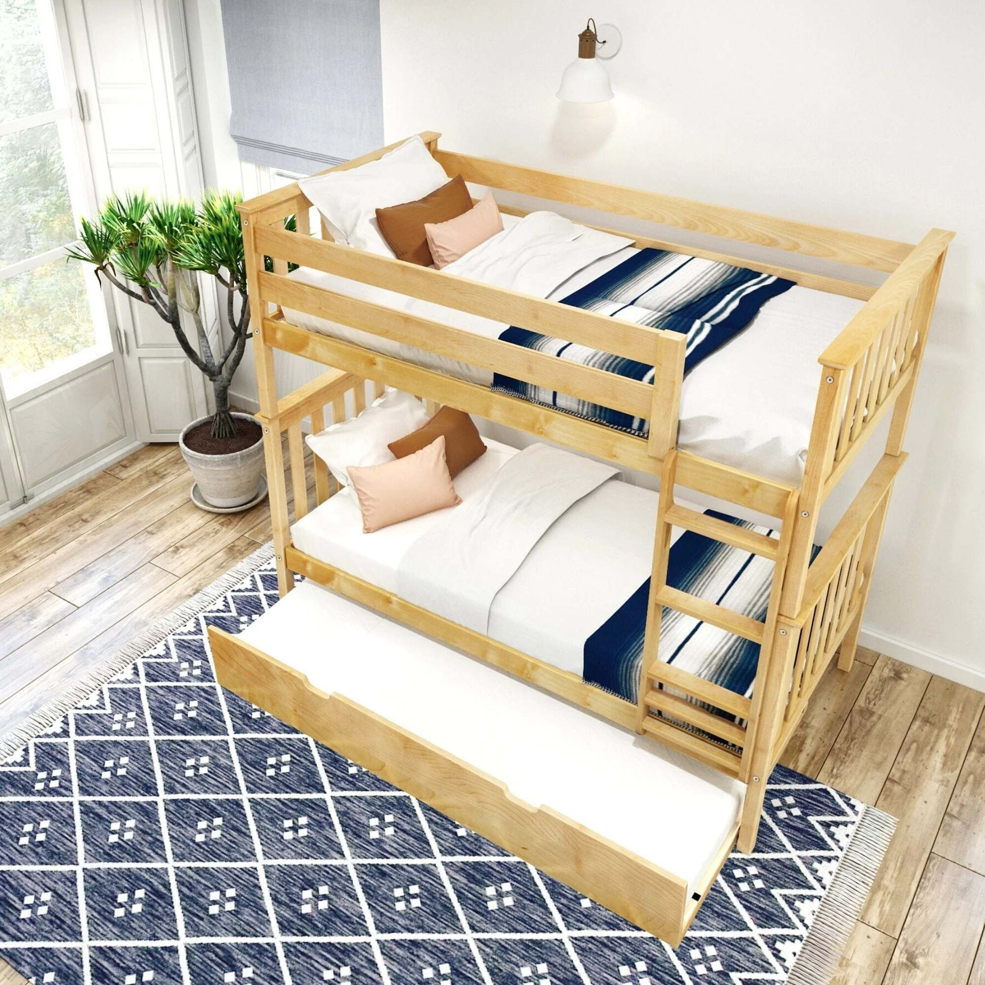 Classic Twin over Twin Bunk Bed + Trundle - Image 27