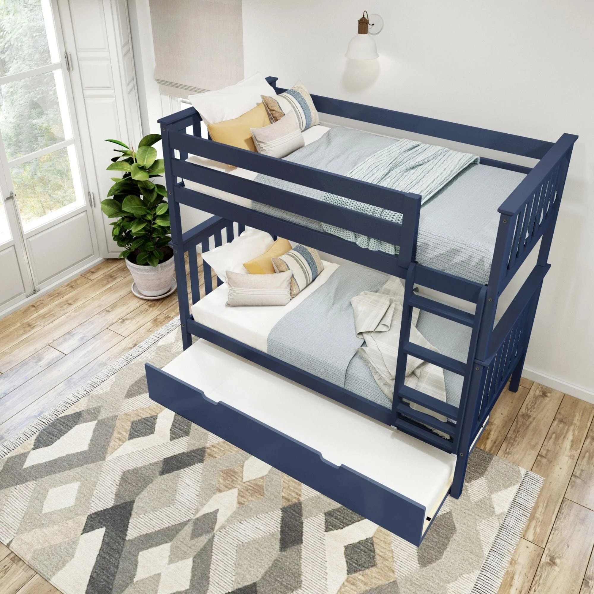 Classic Twin over Twin Bunk Bed + Trundle - Image 28