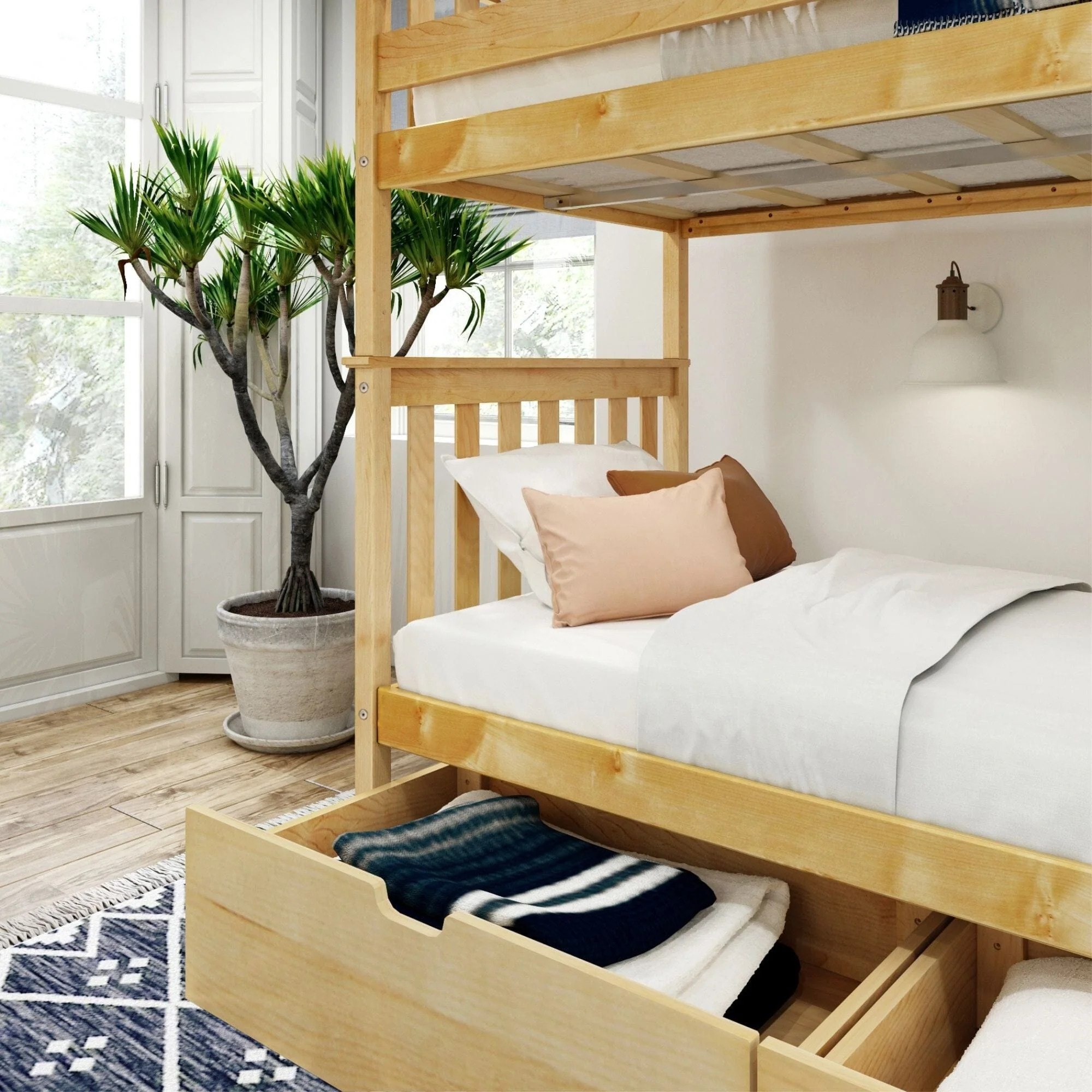 Classic Twin over Twin Bunk Bed + Underbed Storage - Image 4