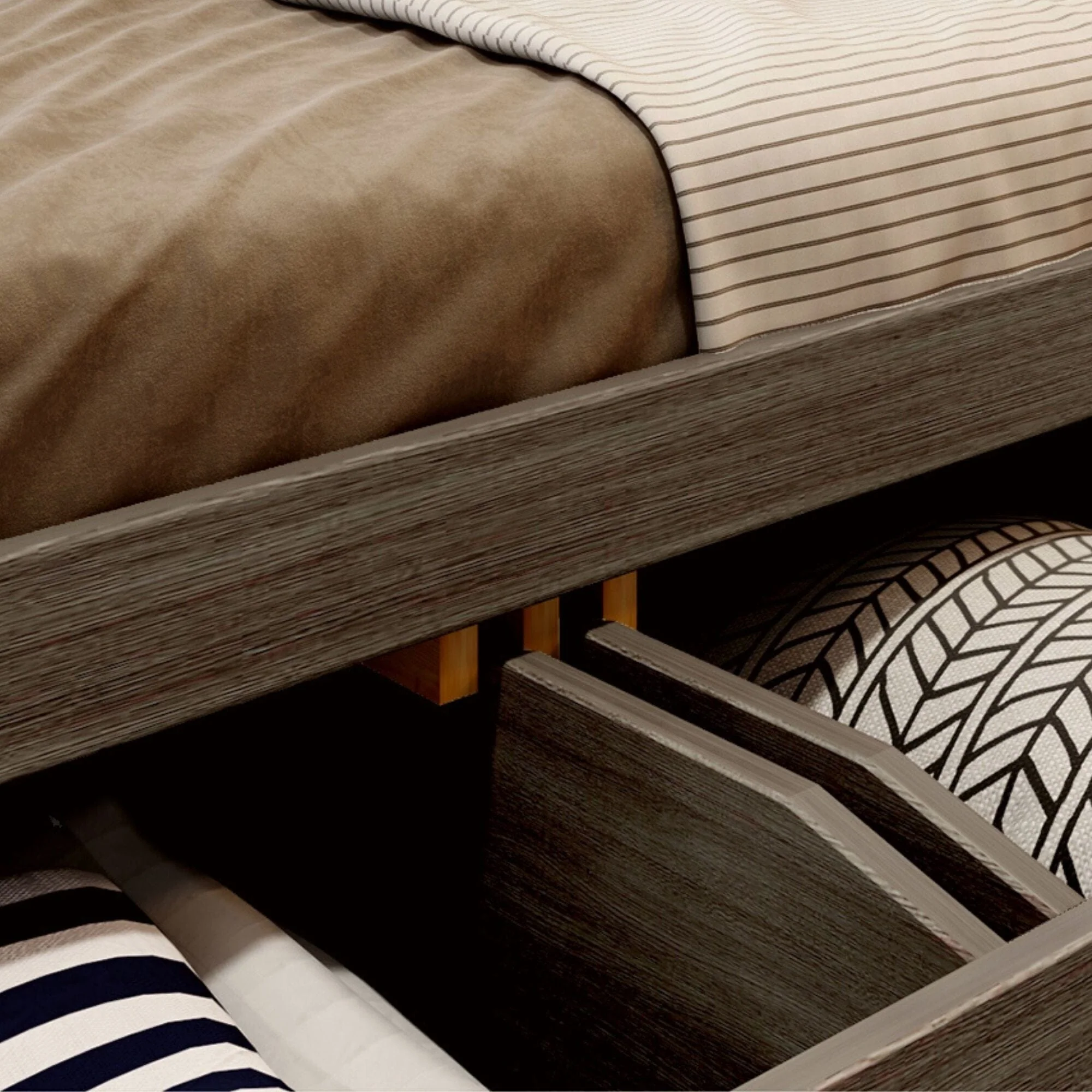 Classic Underbed Storage Drawers for Queen Bed - Image 9