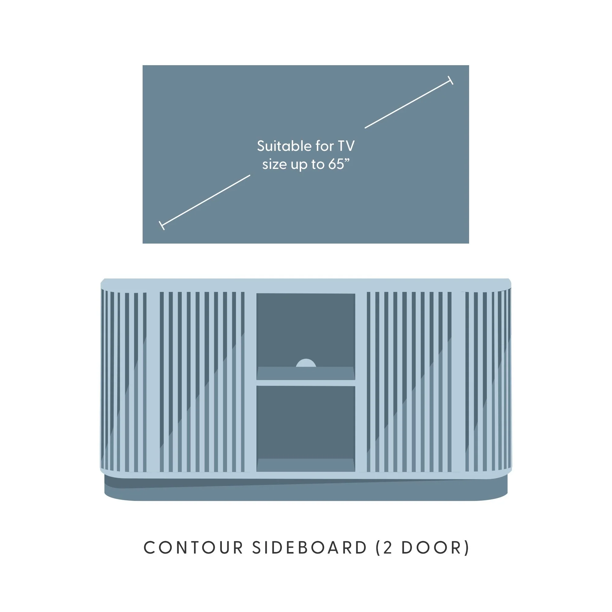 Contour 2-Door Sideboard - 59" - Image 24