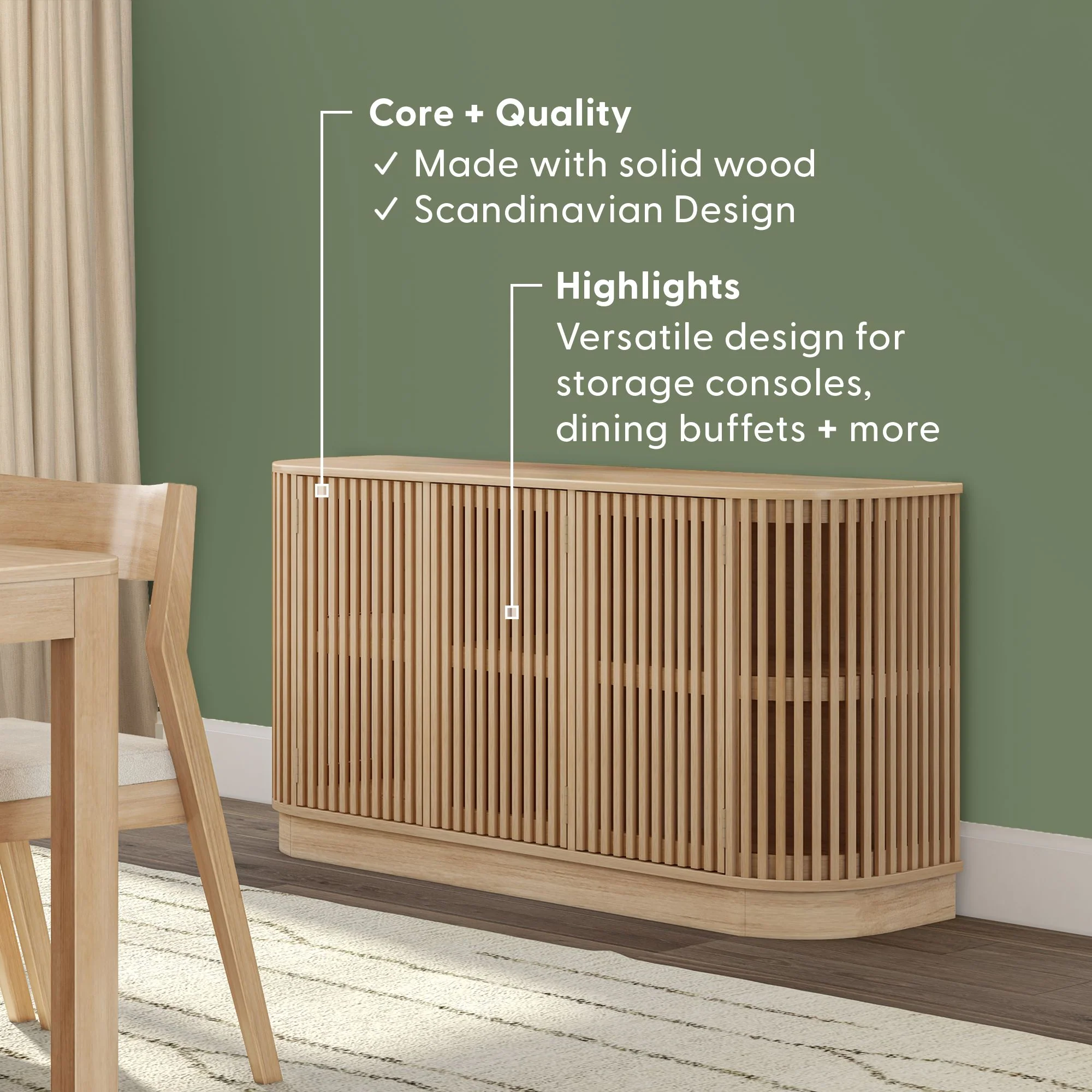 Contour 3-Door Sideboard - 59" - Image 11