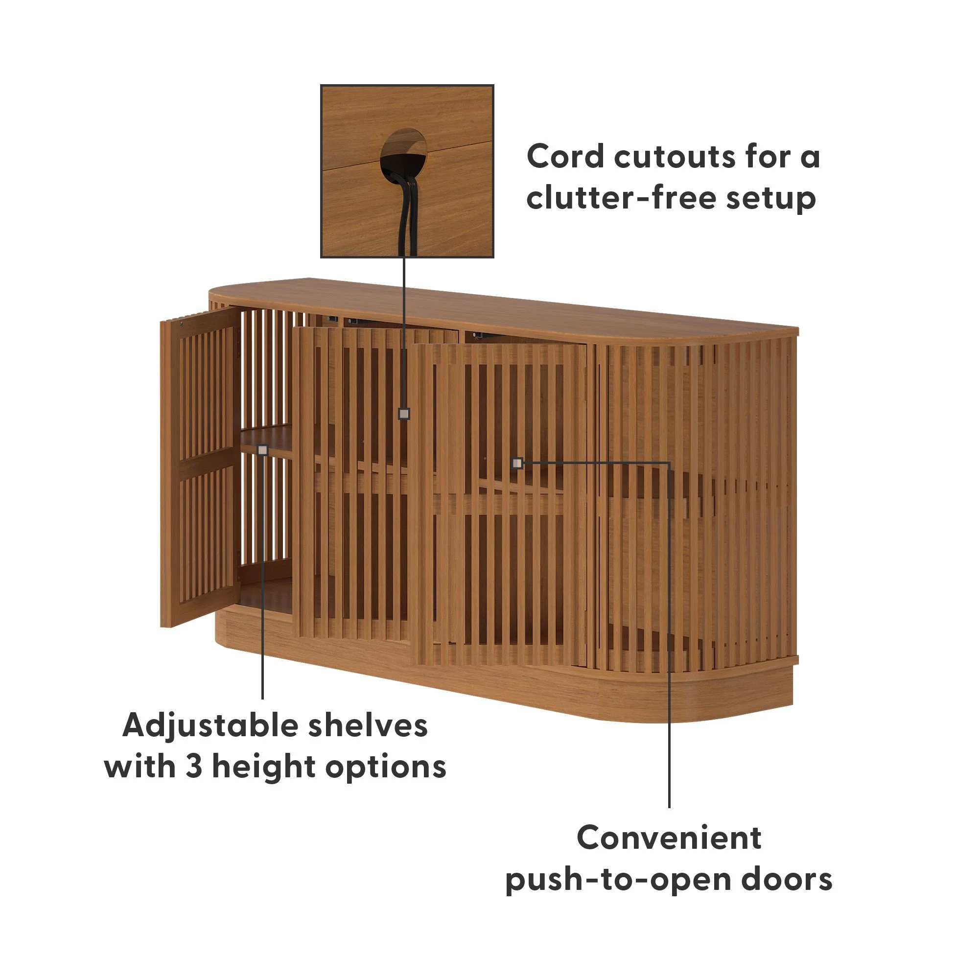 Contour 3-Door Sideboard - 59" - Image 13