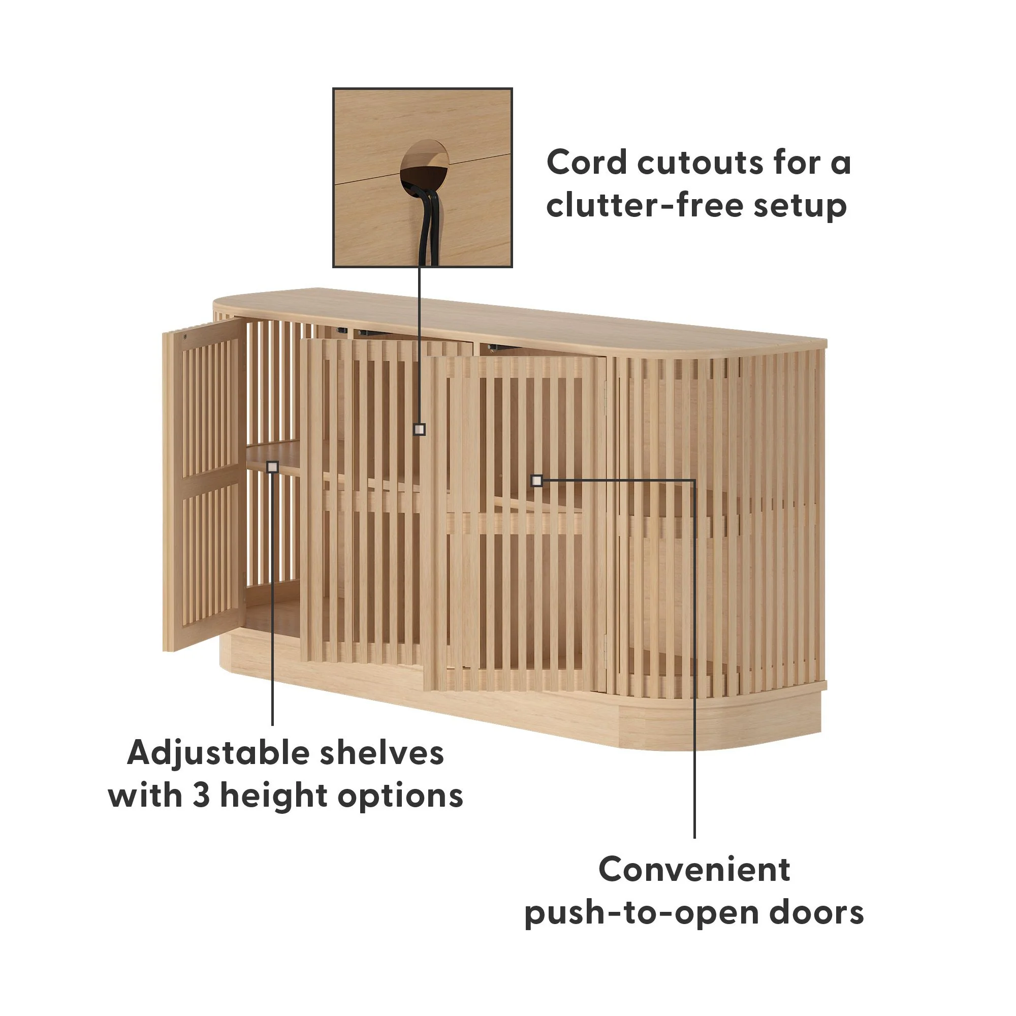 Contour 3-Door Sideboard - 59" - Image 15