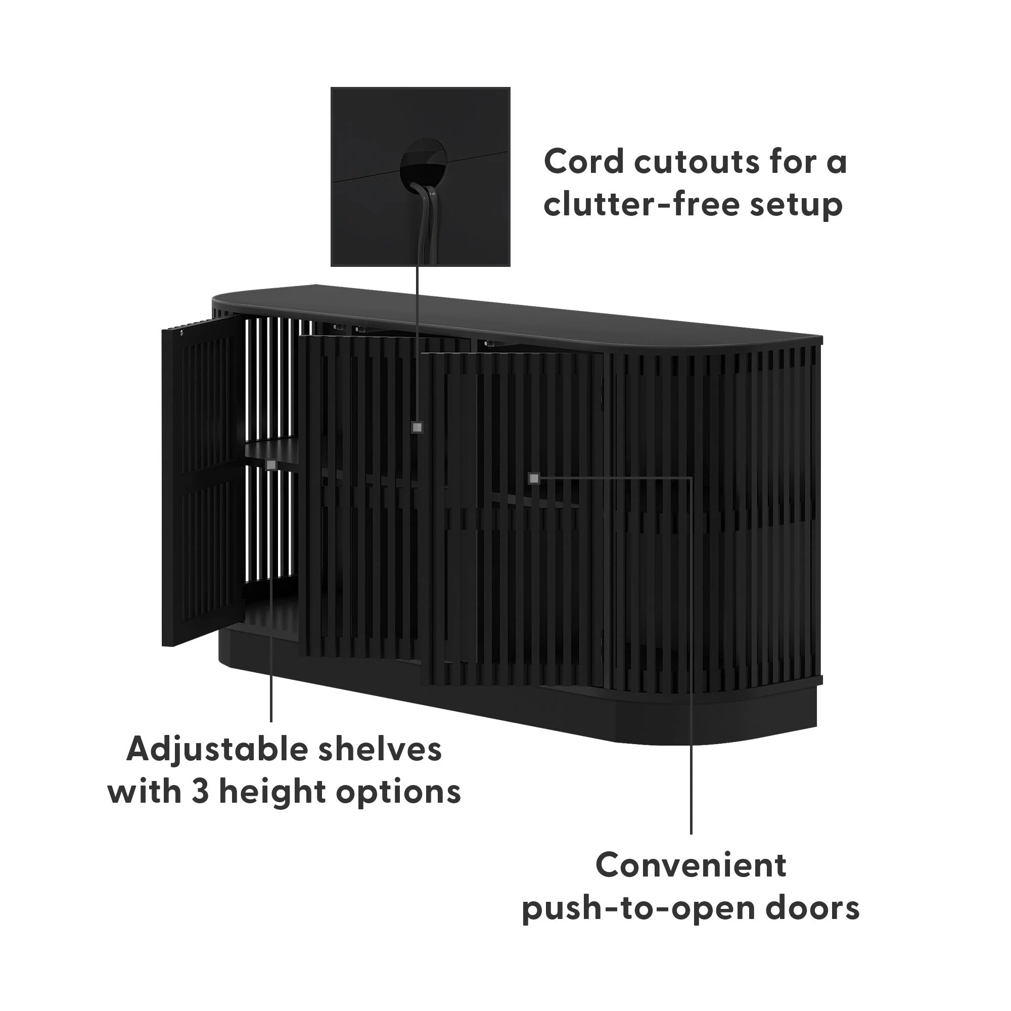 Contour 3-Door Sideboard - 59" - Image 16