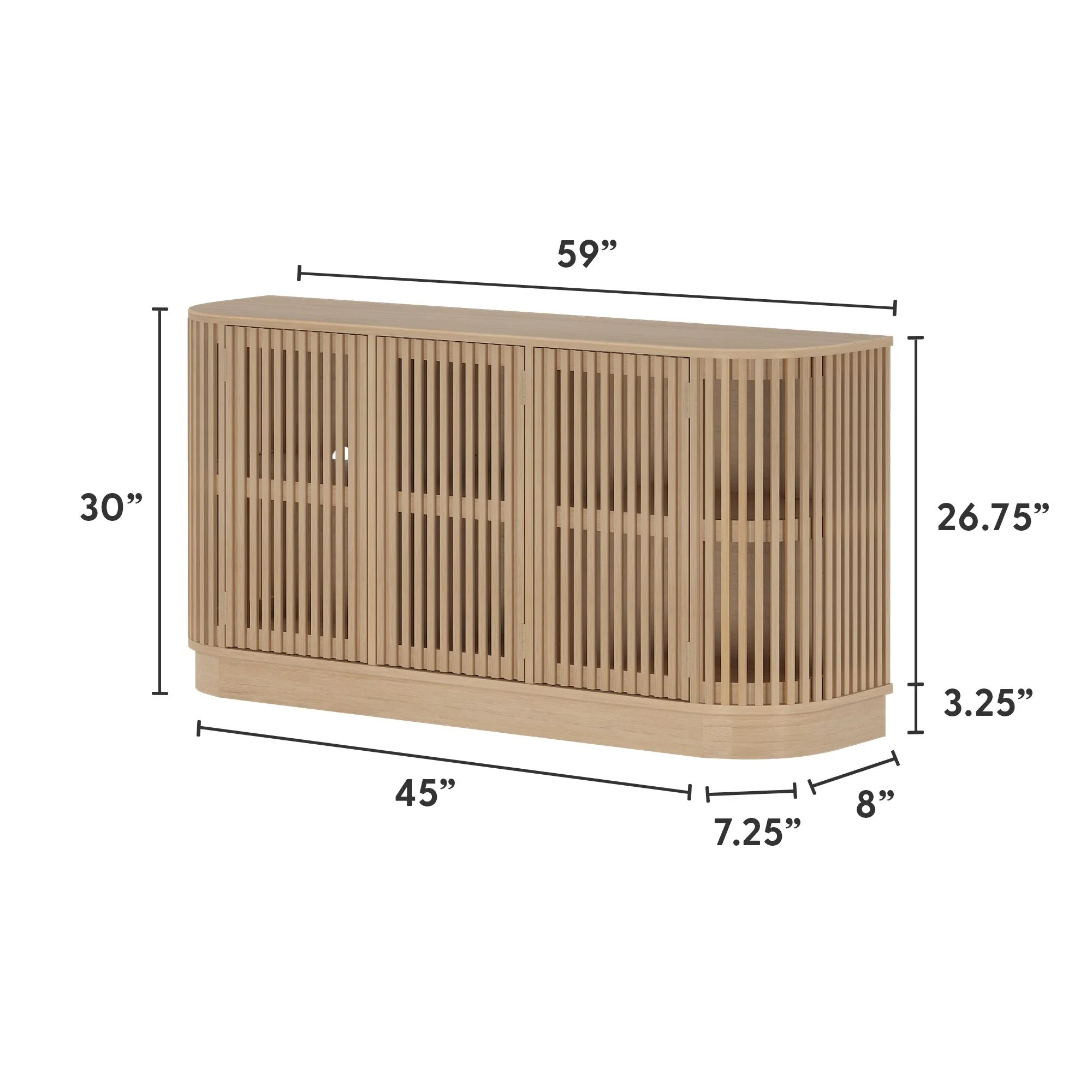 Contour 3-Door Sideboard - 59" - Image 27