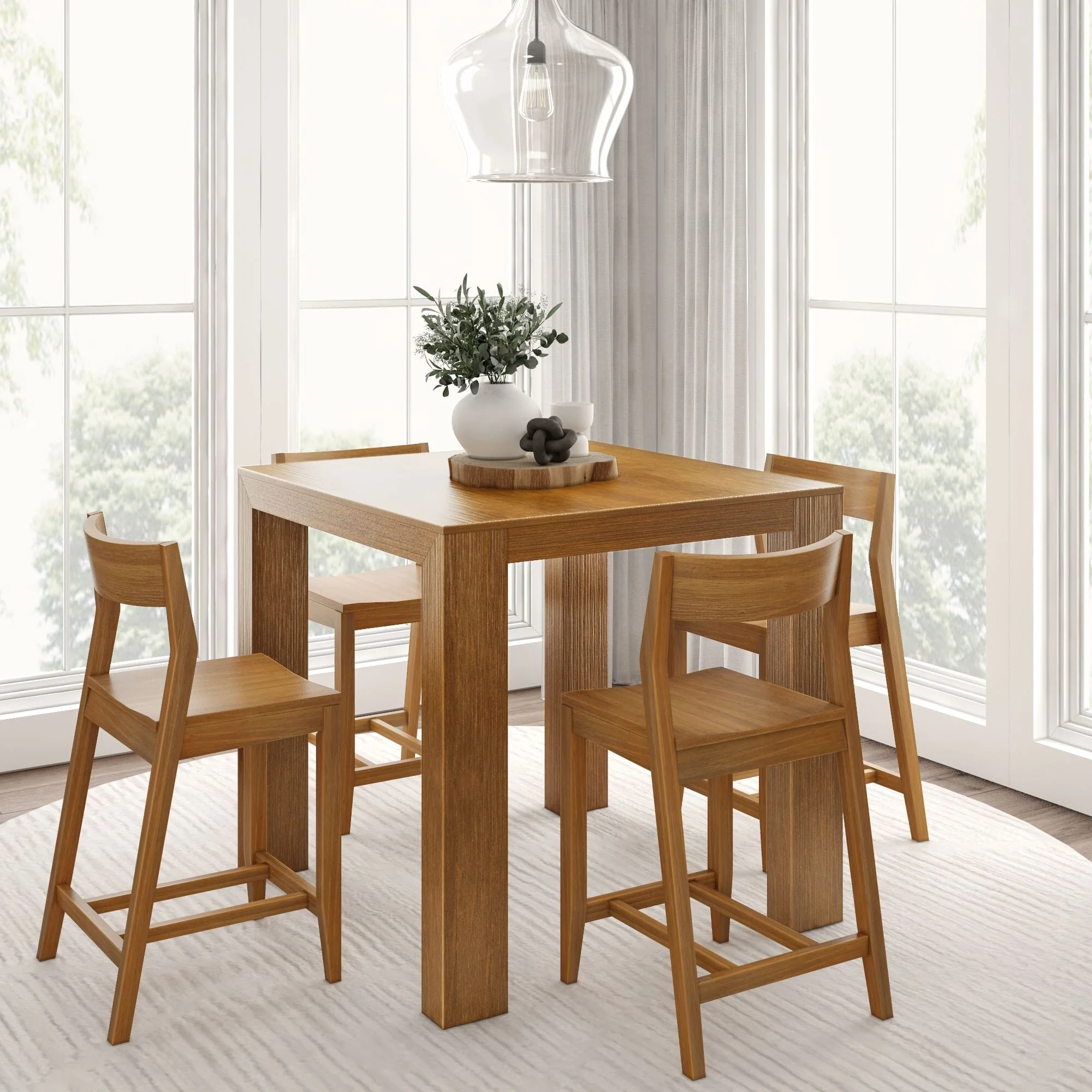 Counter Height Dining Set With 4 Chairs - Image 3