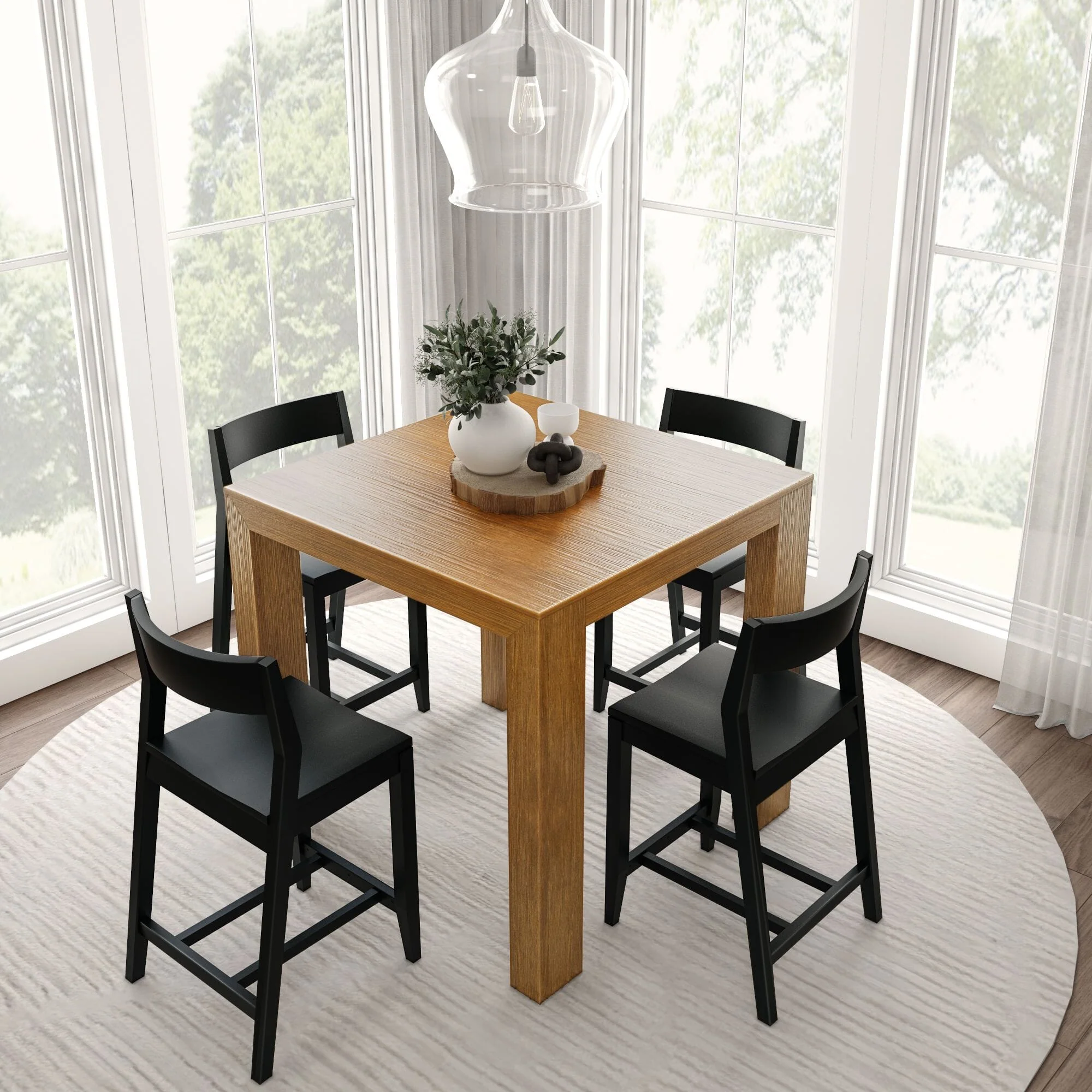 Counter Height Dining Set With 4 Chairs - Image 32