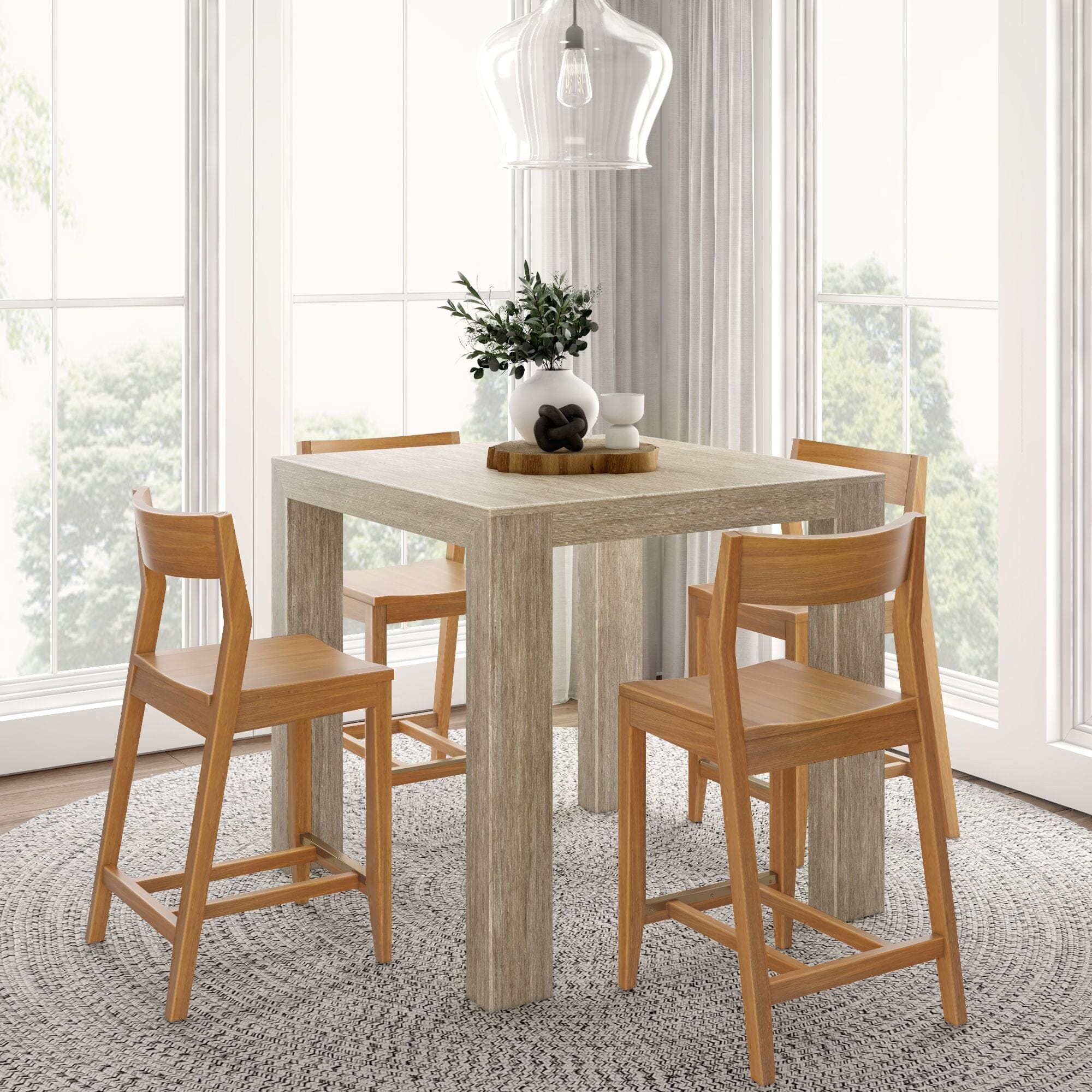 Counter Height Dining Set With 4 Chairs - Image 6