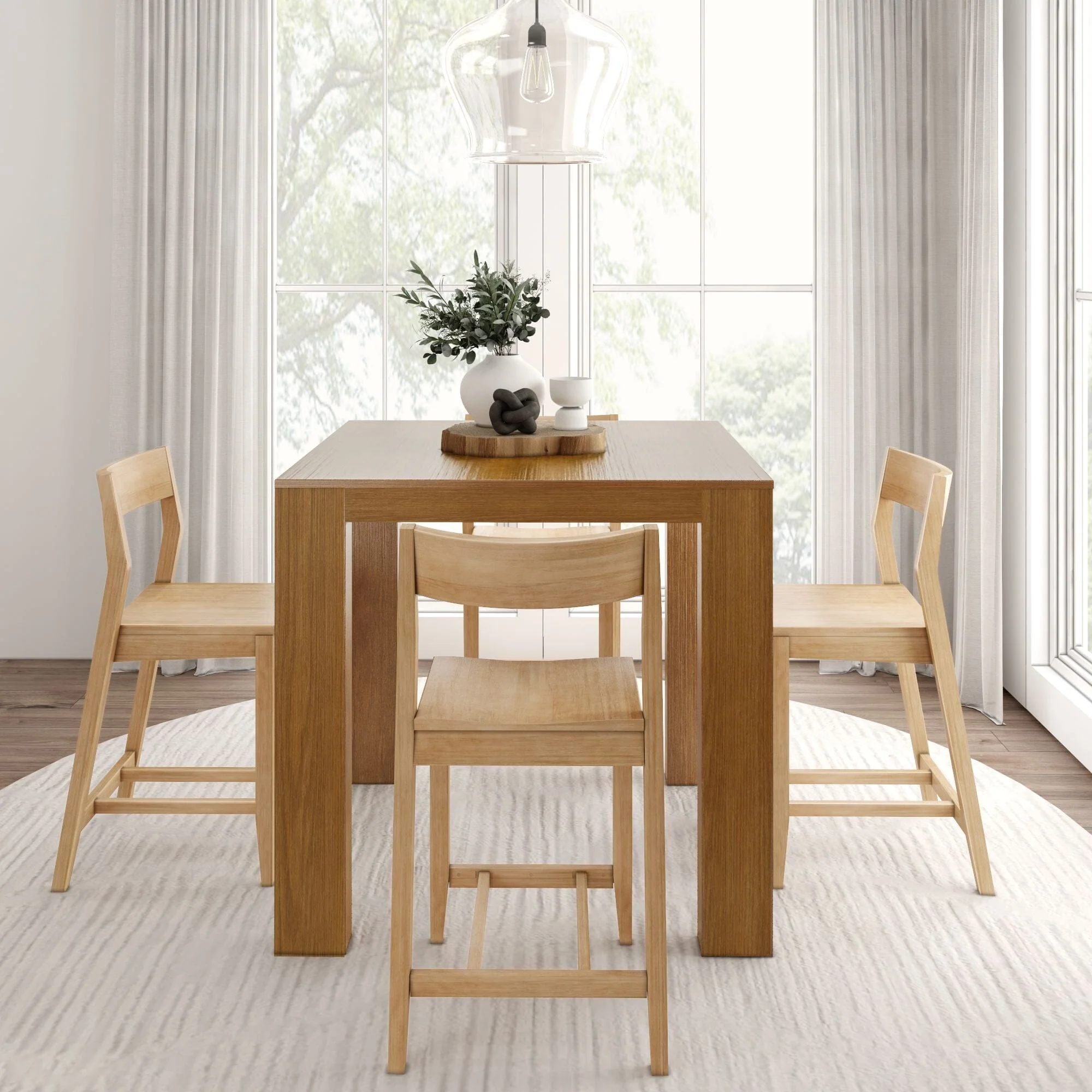 Counter Height Dining Set With 4 Chairs - Image 7
