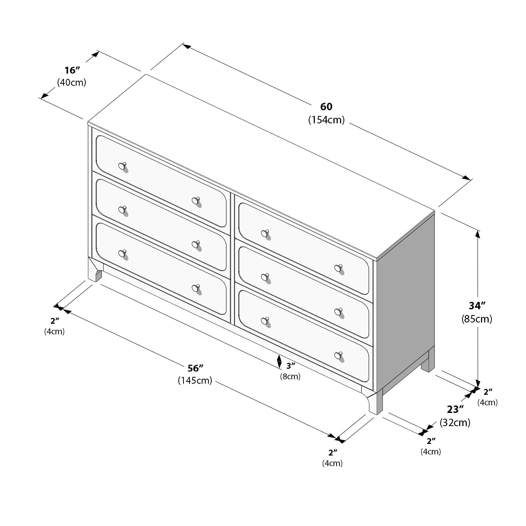 Elio 6-Drawer Dresser - Image 8