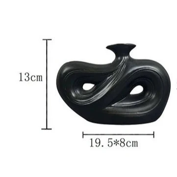 Handmade Black Ceramic Vase - Image 3