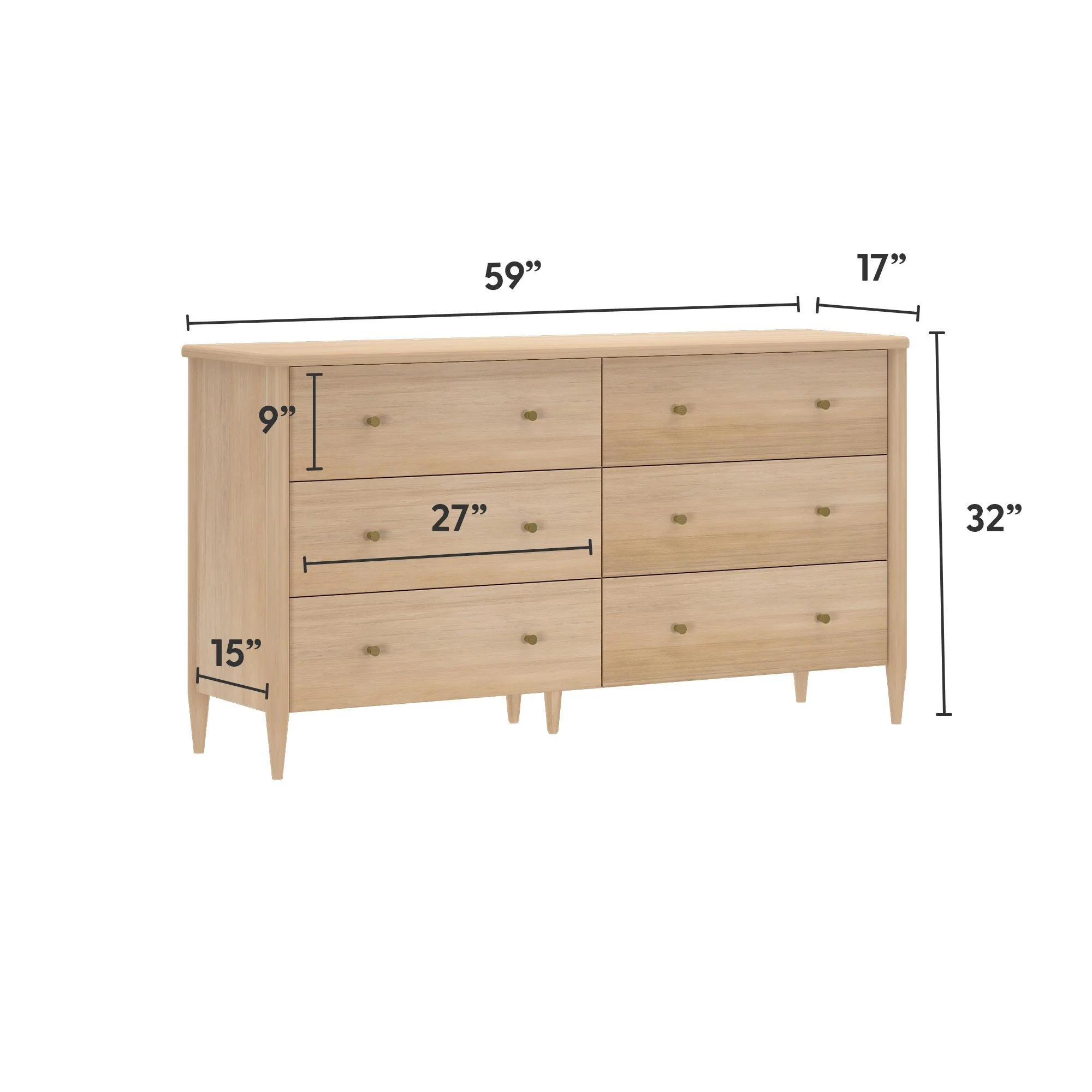 Harbor 6-Drawer Dresser - Image 15