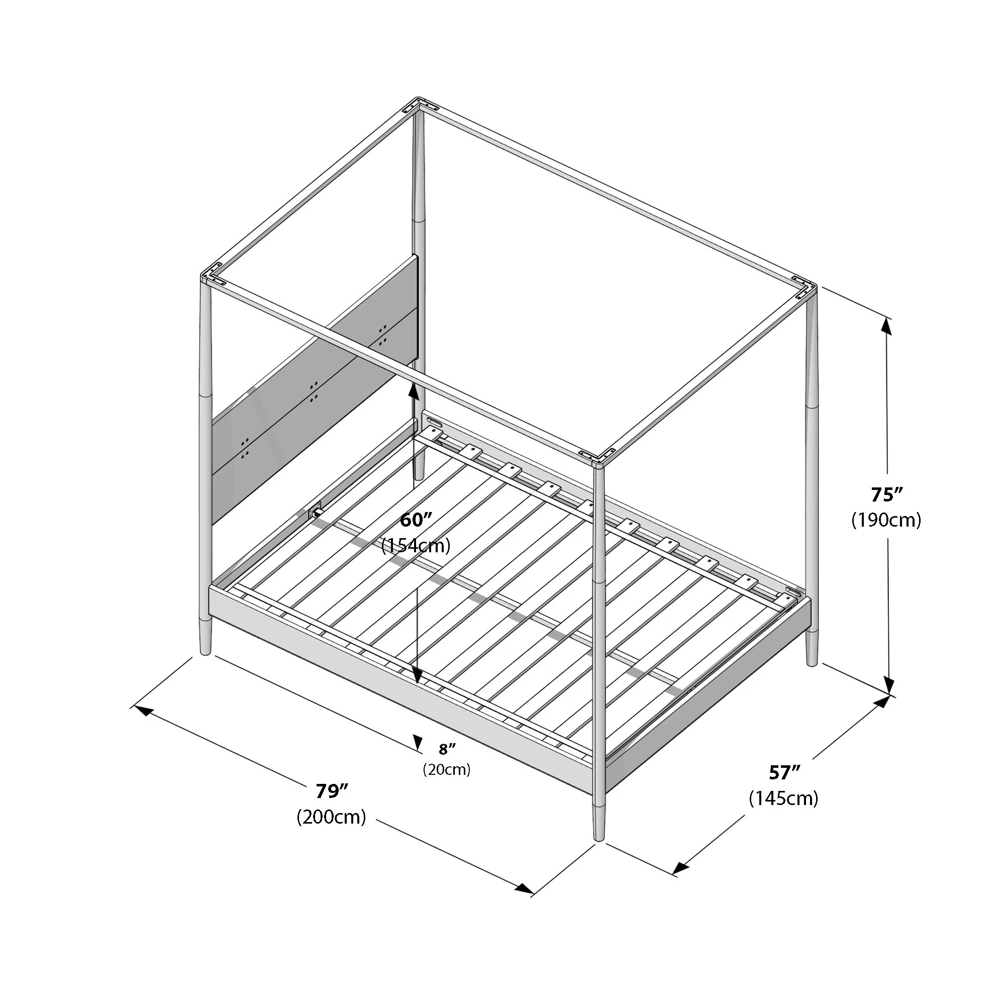 Harbor Canopy Bed - Full - Image 20